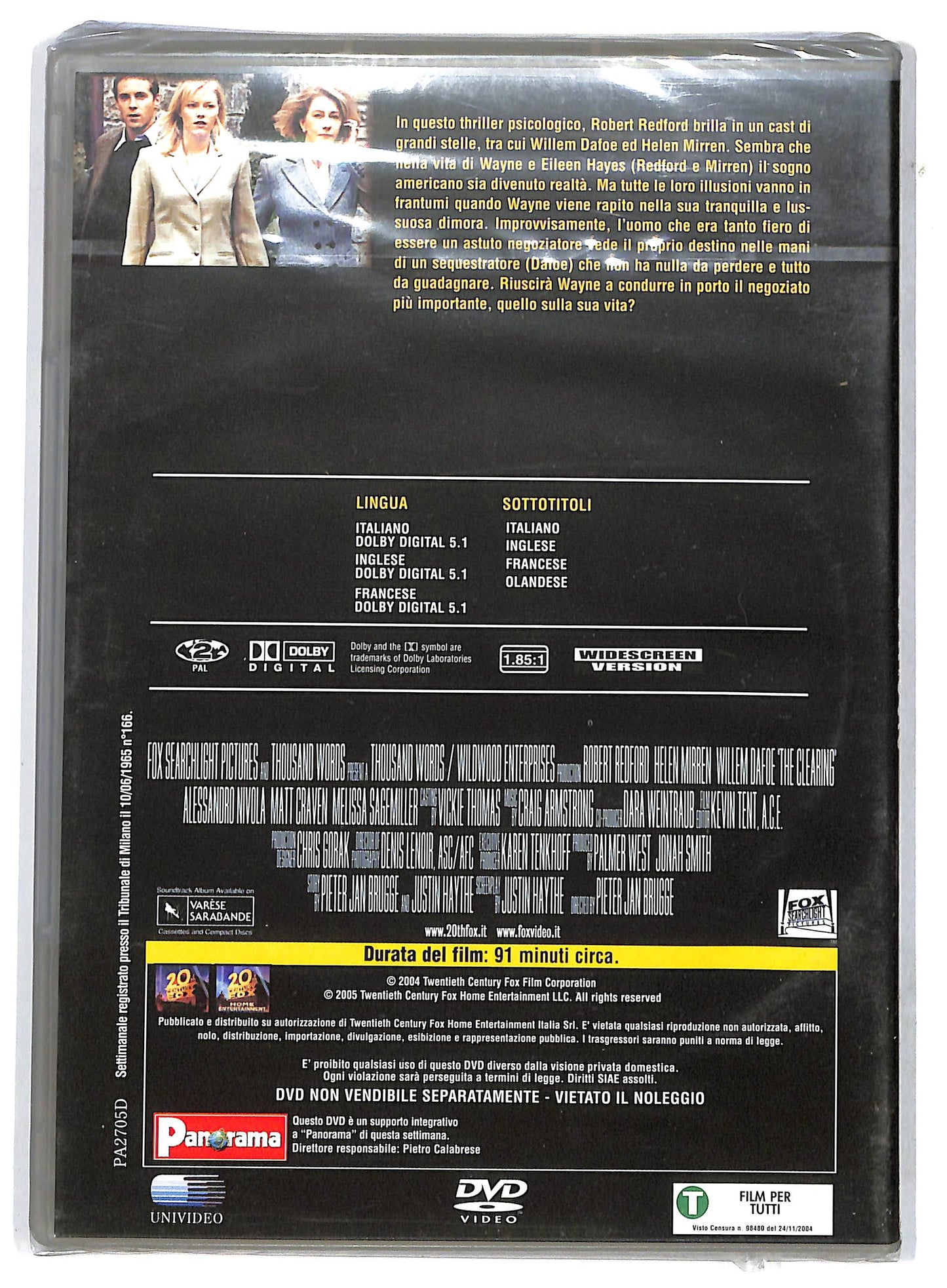 EBOND In ostaggio EDITORIALE DVD D733003