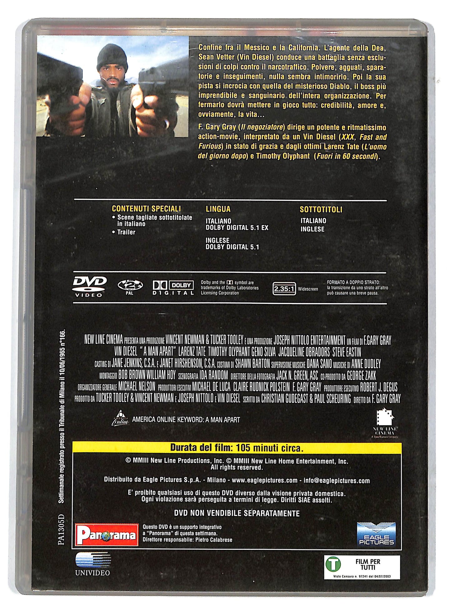 EBOND il risolutore - a man a part EDITORIALE DVD D733047
