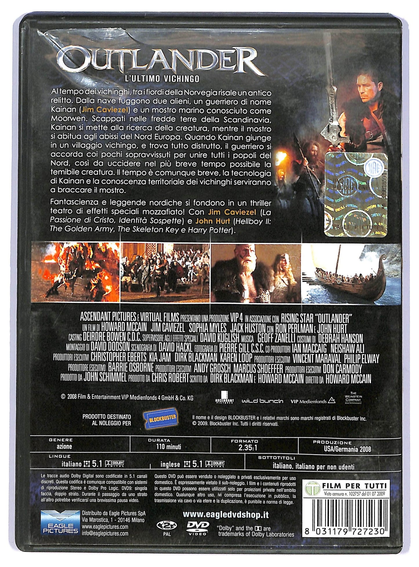 EBOND Outlander - L'ultimo vichingo Noleggio DVD D733215