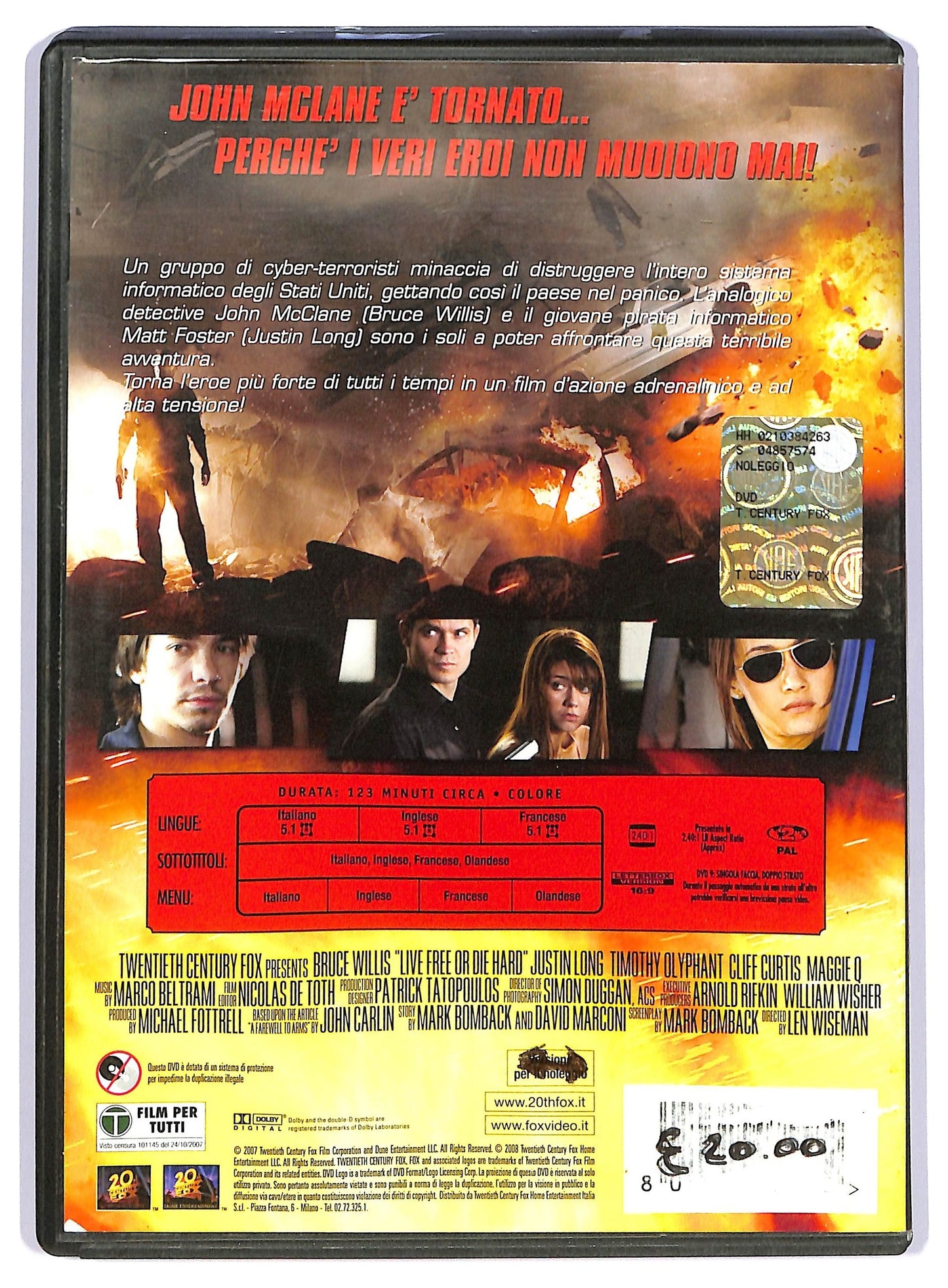 EBOND die hard - vivere o morire NOLEGGIO DVD D733304