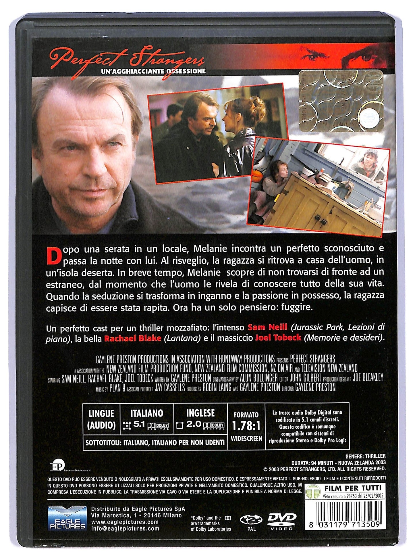 EBOND Perfect Strangers Un'agghiacciante ossessione DVD D733354