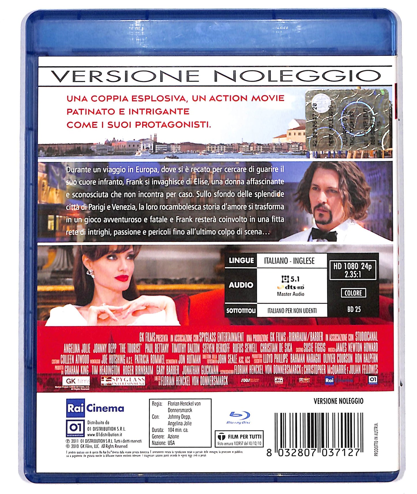 EBOND The Tourist NOLEGGIO BLURAY D733435
