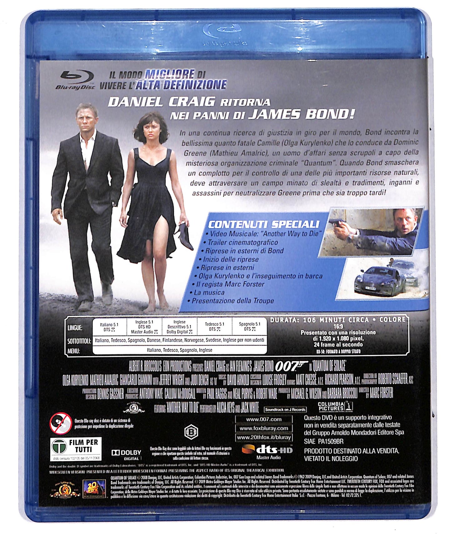 EBOND Quantum Of Solace BLURAY D733505