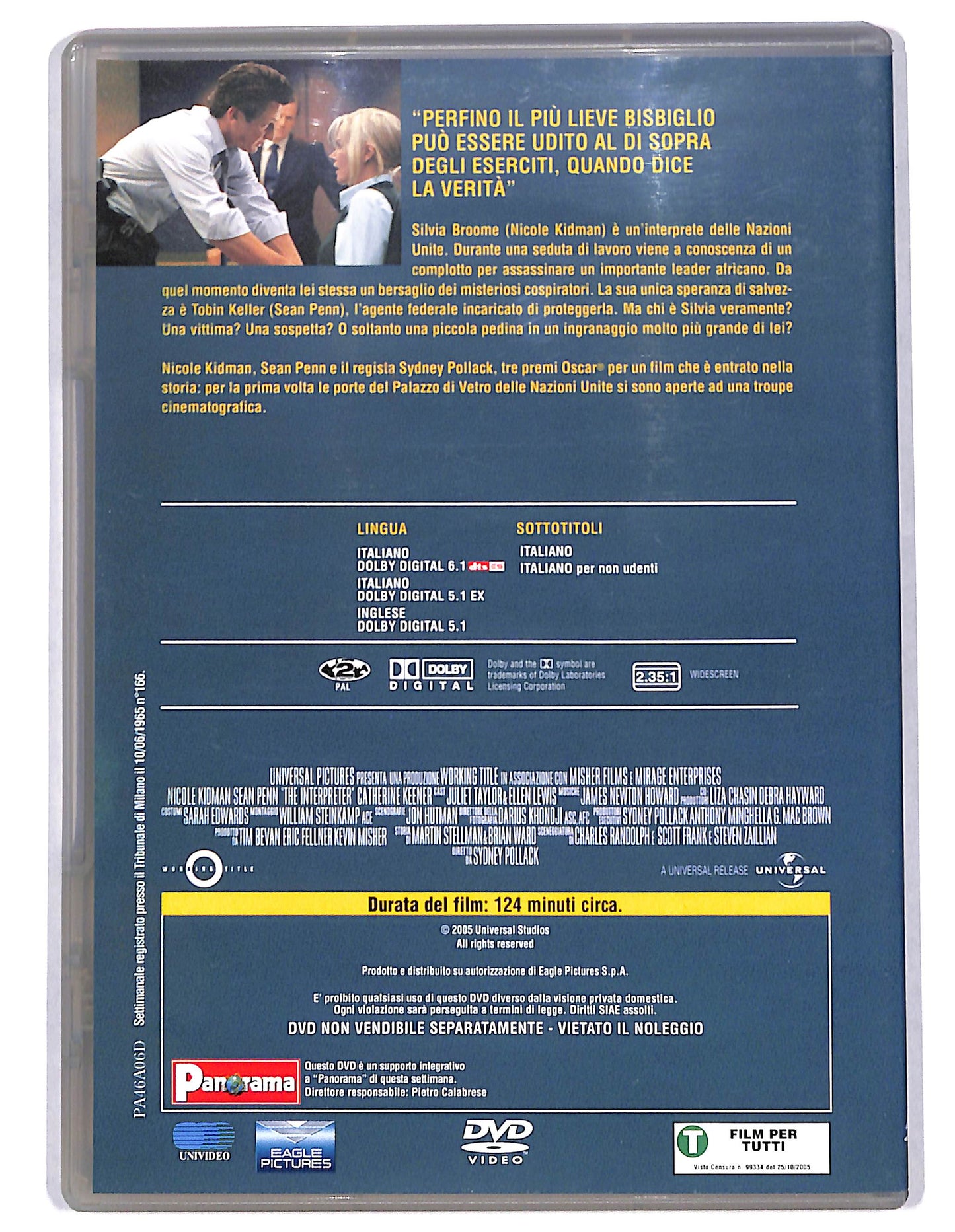 EBOND The Interpreter EDITORIALE DVD D733705
