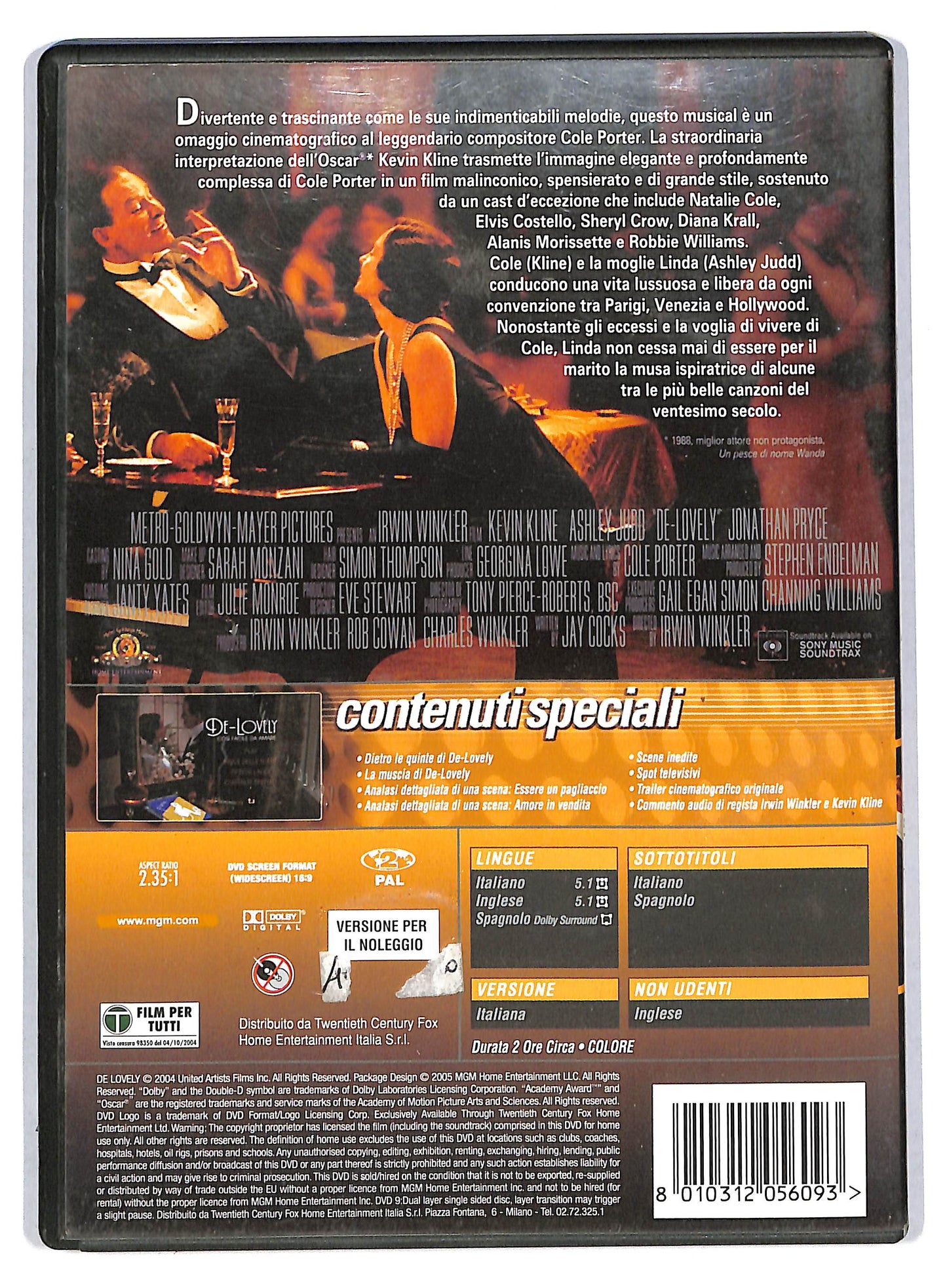 EBOND De-lovely - Cosi Facile Da Amare DVD NOLEGGIO D734006