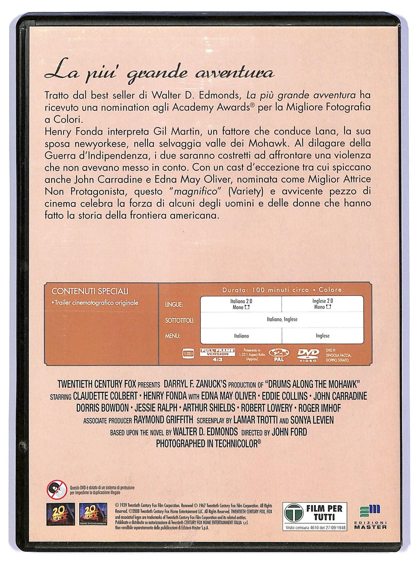 EBOND La piu grande avventura  EDITORIALE DVD D734134