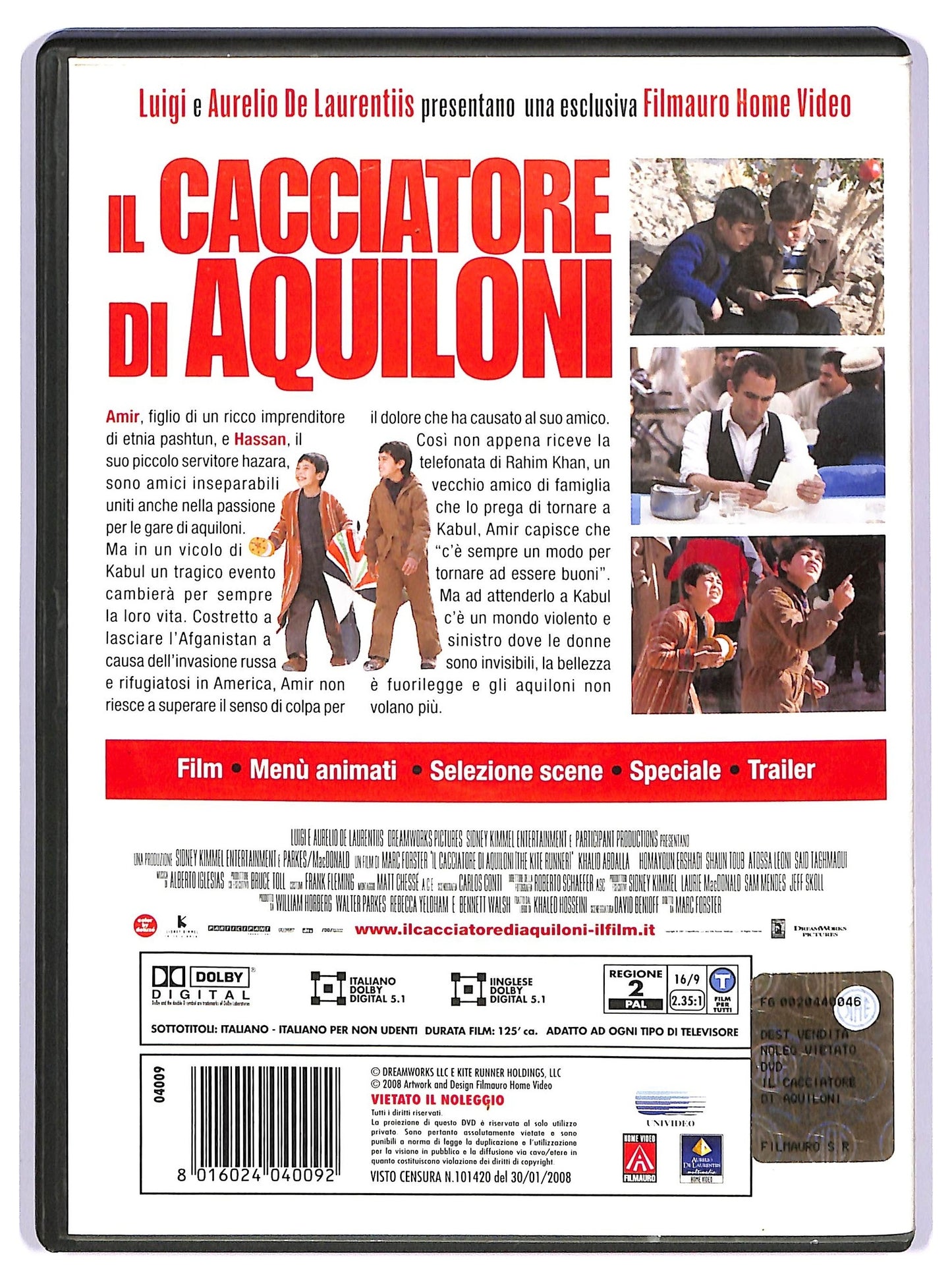 EBOND Il cacciatore di aquiloni (film) DVD D734161