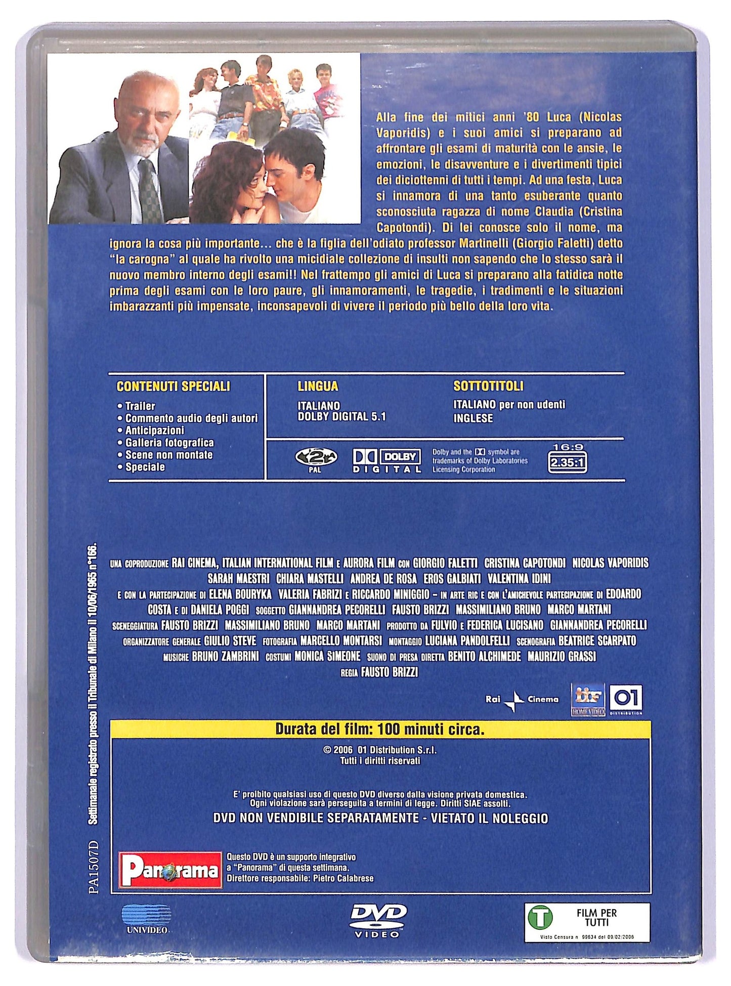 EBOND Notte prima degli esami EDITORIALE DVD D734213