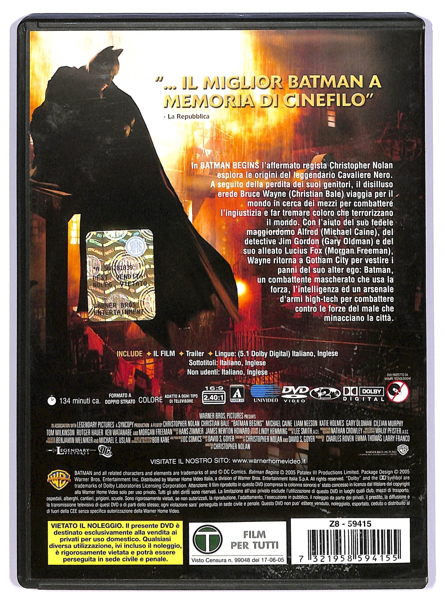 EBOND batman begins DVD D734238