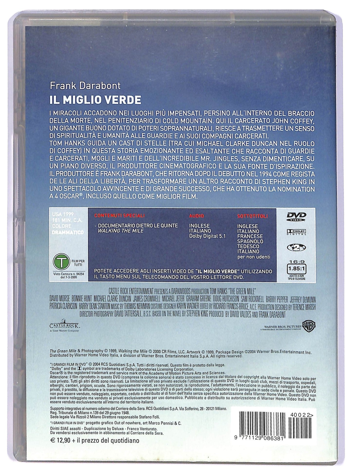 EBOND Il miglio verde EDITORIALE DVD D734263