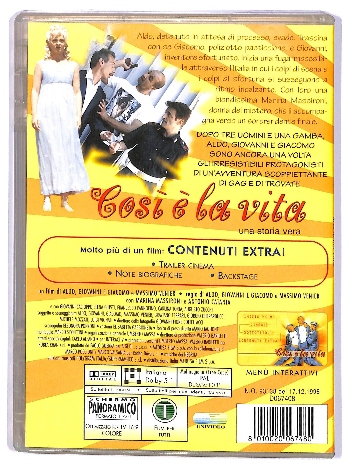 EBOND Cosi e la vita DVD D734307