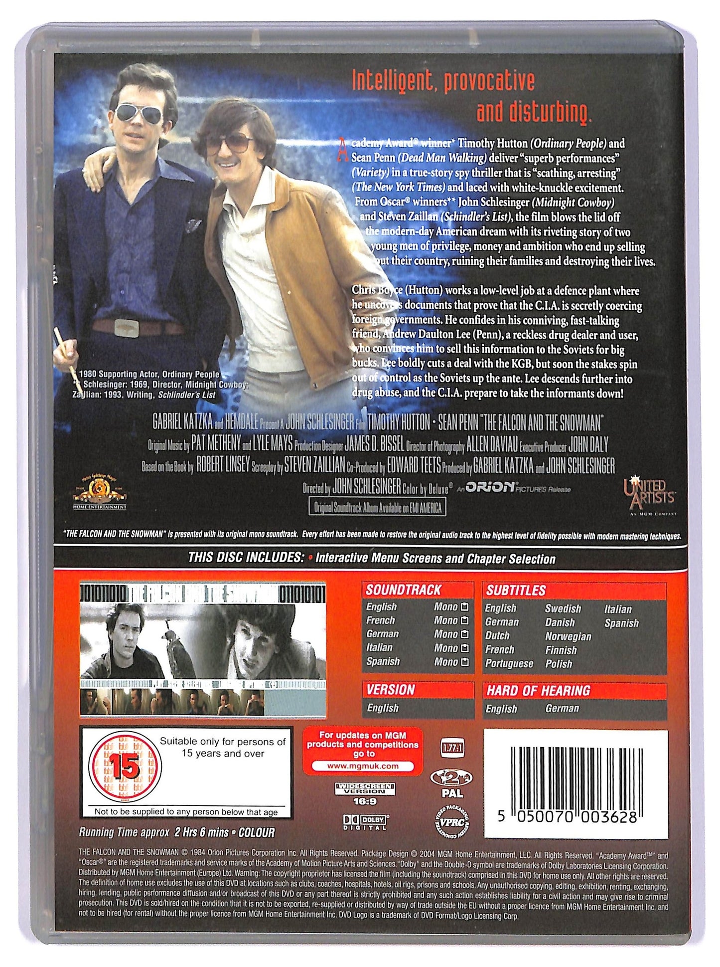 EBOND The falcon and the snowman DVD D734315