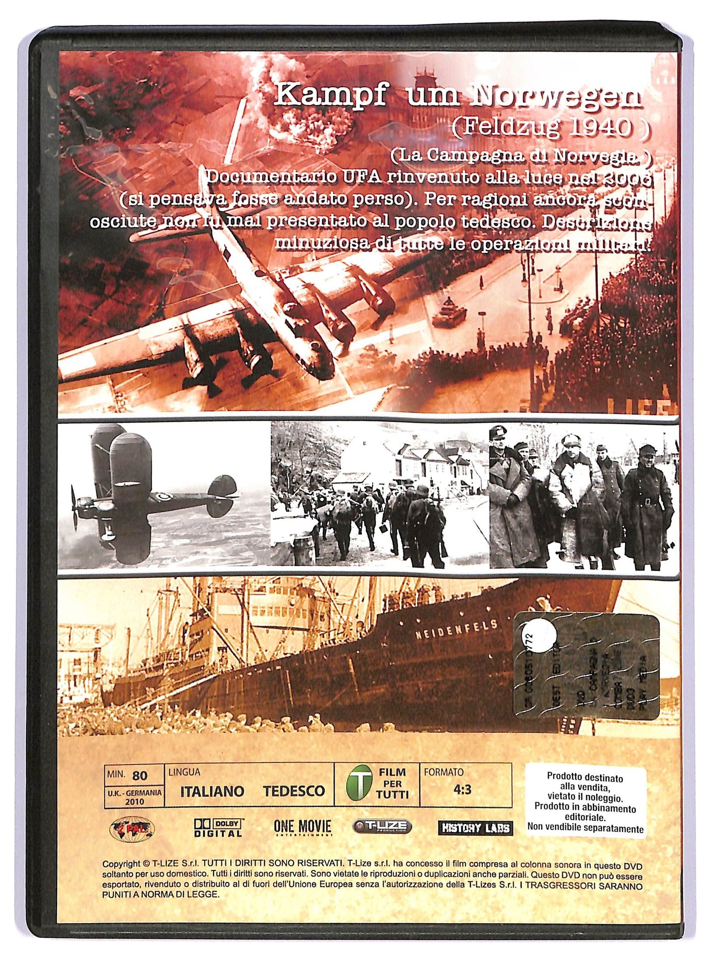 EBOND Combat zone 1939 - 1945 la campagna di norvegia DVD EDITORIALE D734359