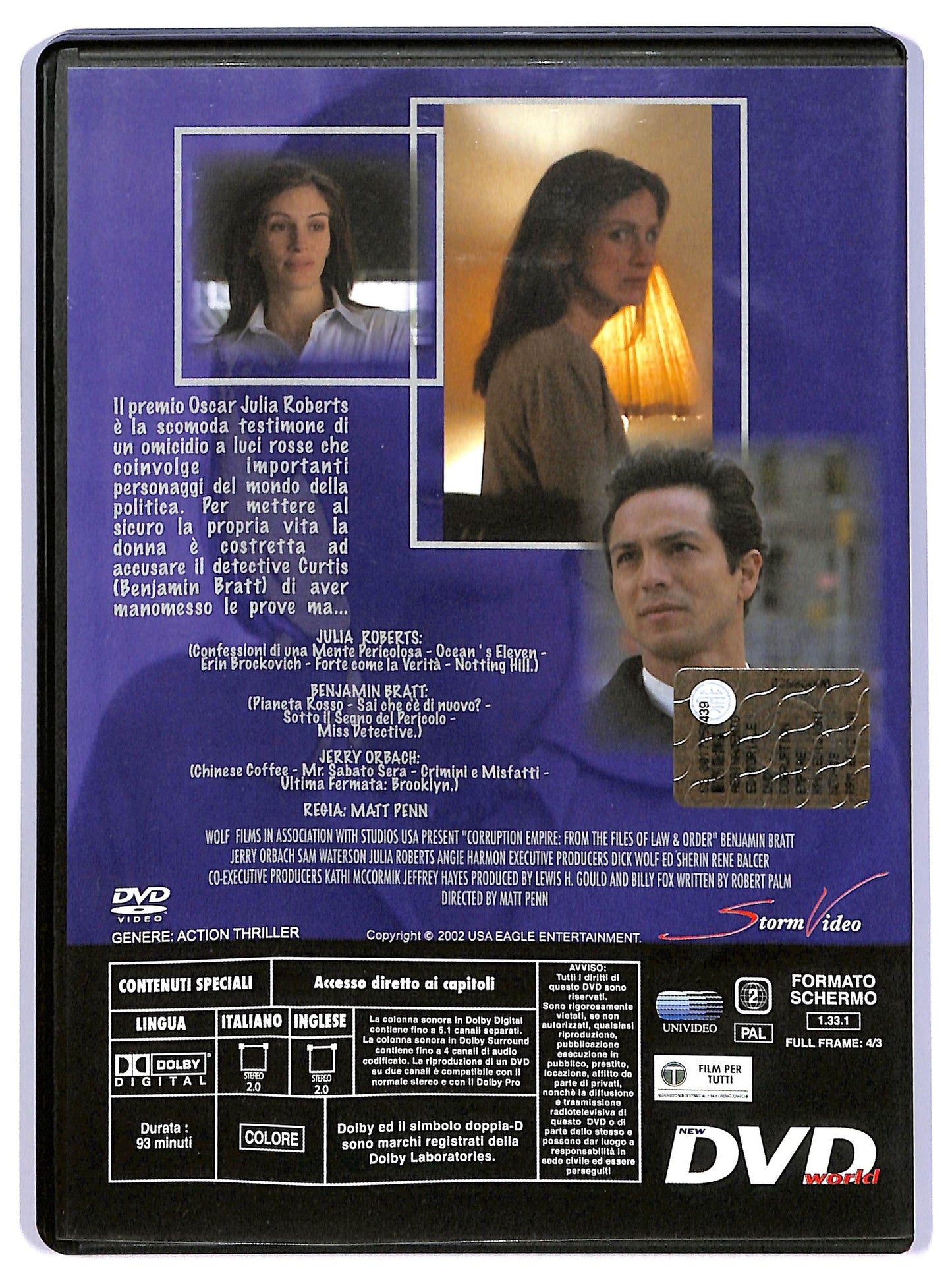 EBOND Corruption Empire - Nella morsa del potere EDITORIALE DVD D734561