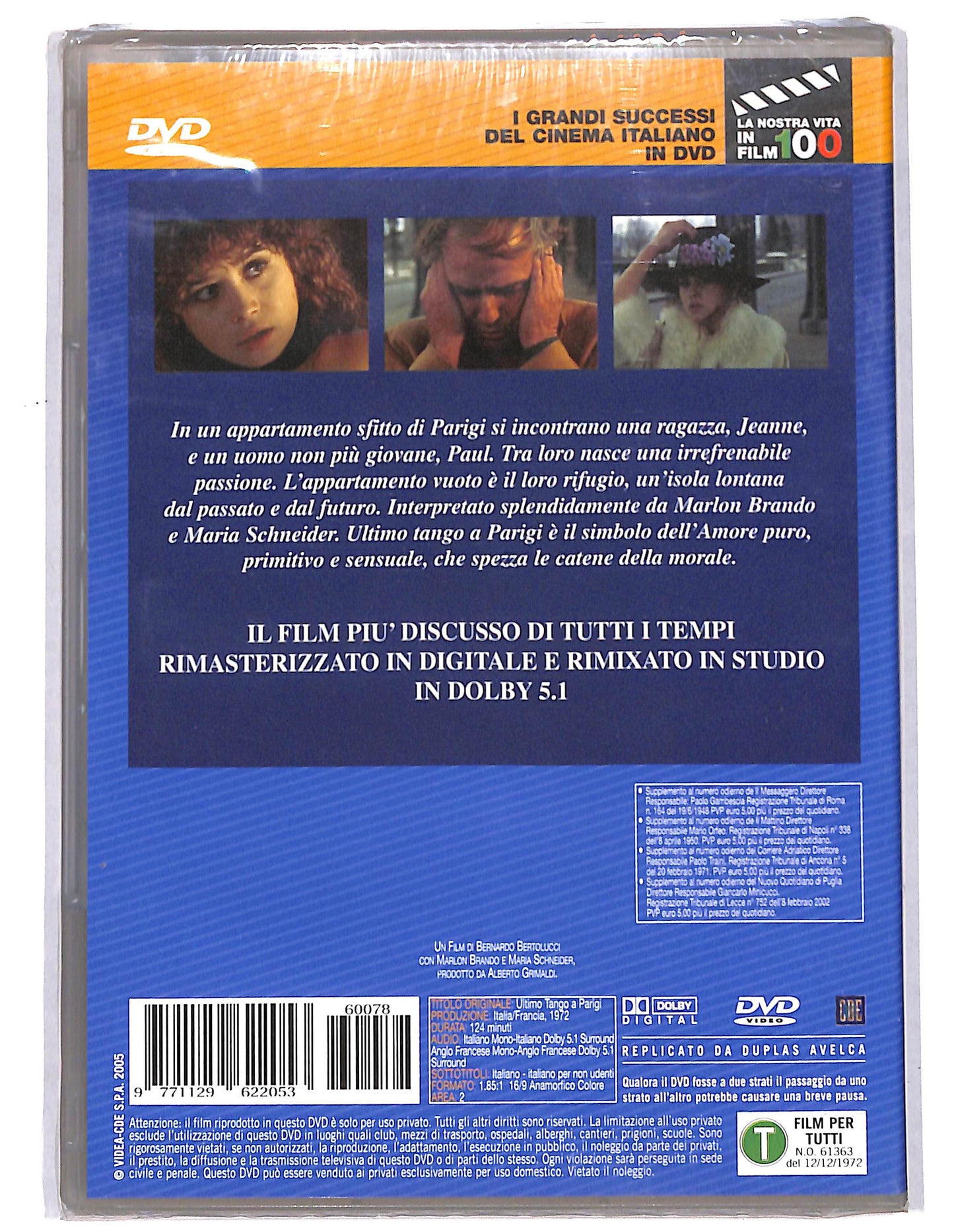 EBOND Ultimo Tango a Parigi DVD Editoriale EDITORIALE D734636