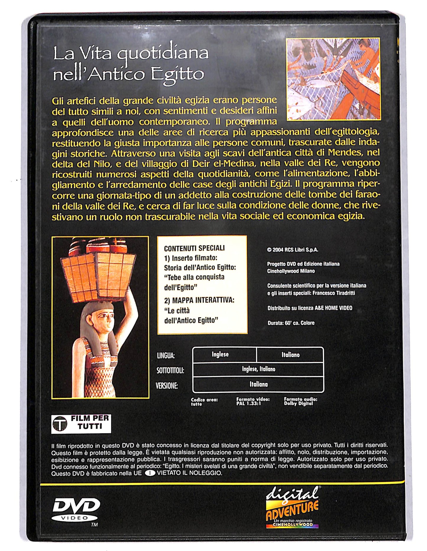 EBOND La vita quotidiana nell'antico egitto EDITORIALE DVD D734736