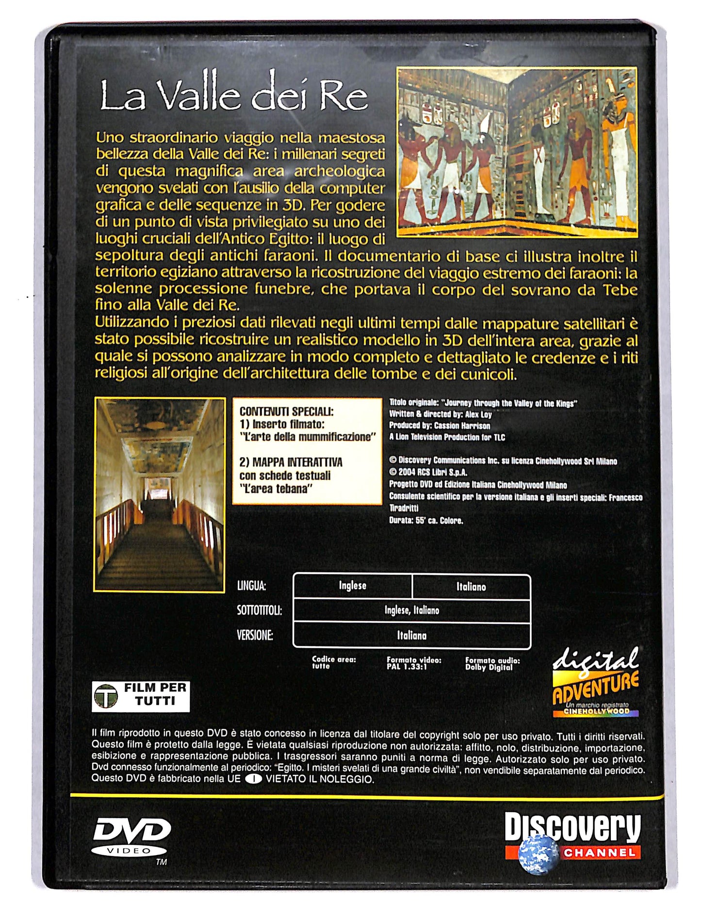 EBOND Egitto - La valle dei Re EDITORIALE DVD D734745