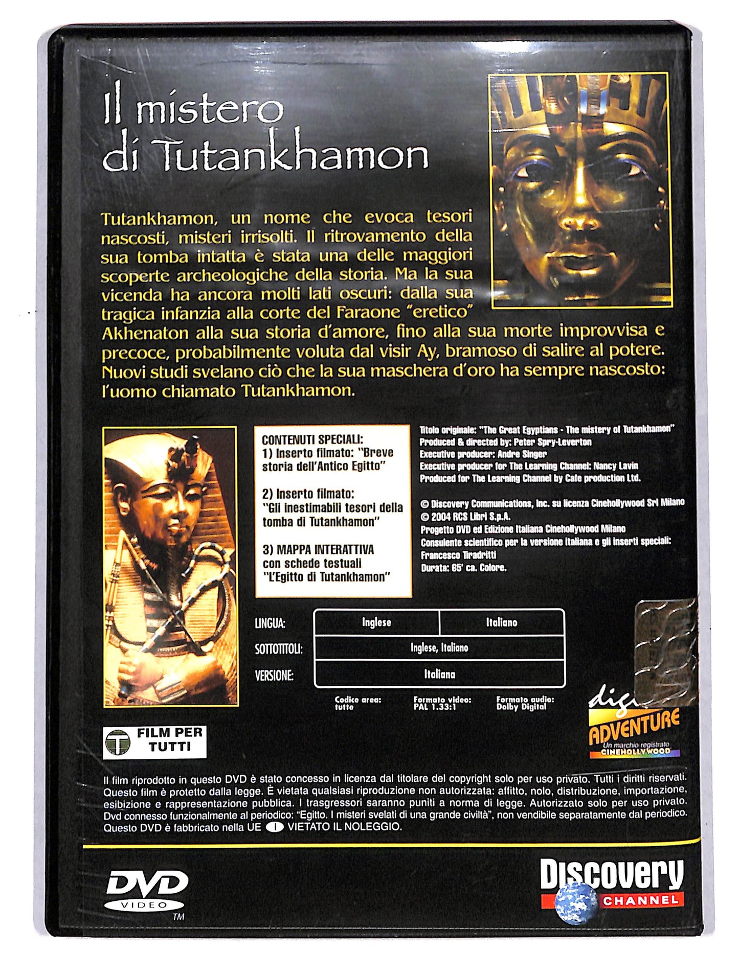 EBOND il mistero di tutankhamon EDITORIALE DVD D734757