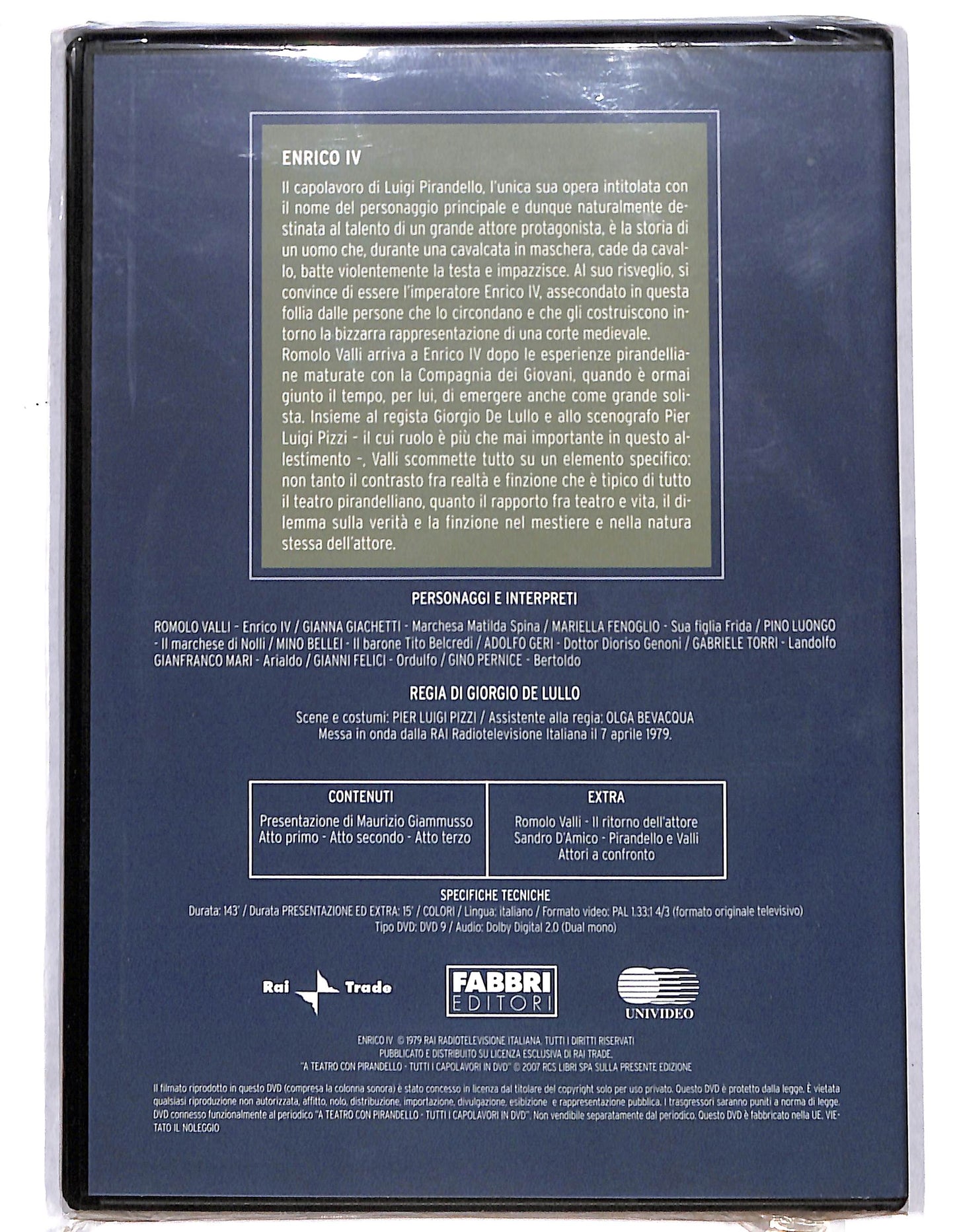 EBOND A Teatro Con Pirandello - Enrico IV EDITORIALE DVD D734759