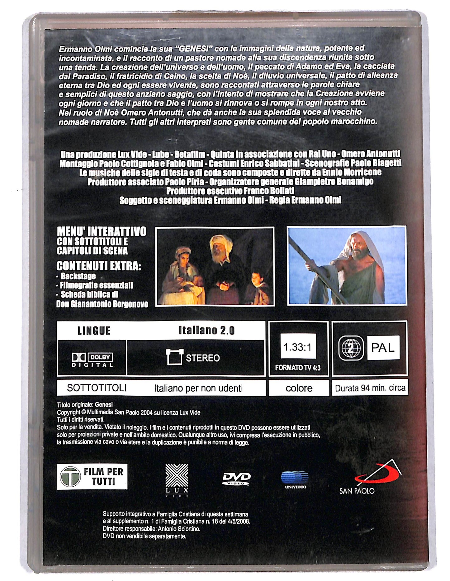 EBOND Genesi : la creazione e il diluvio EDITORIALE DVD D734810