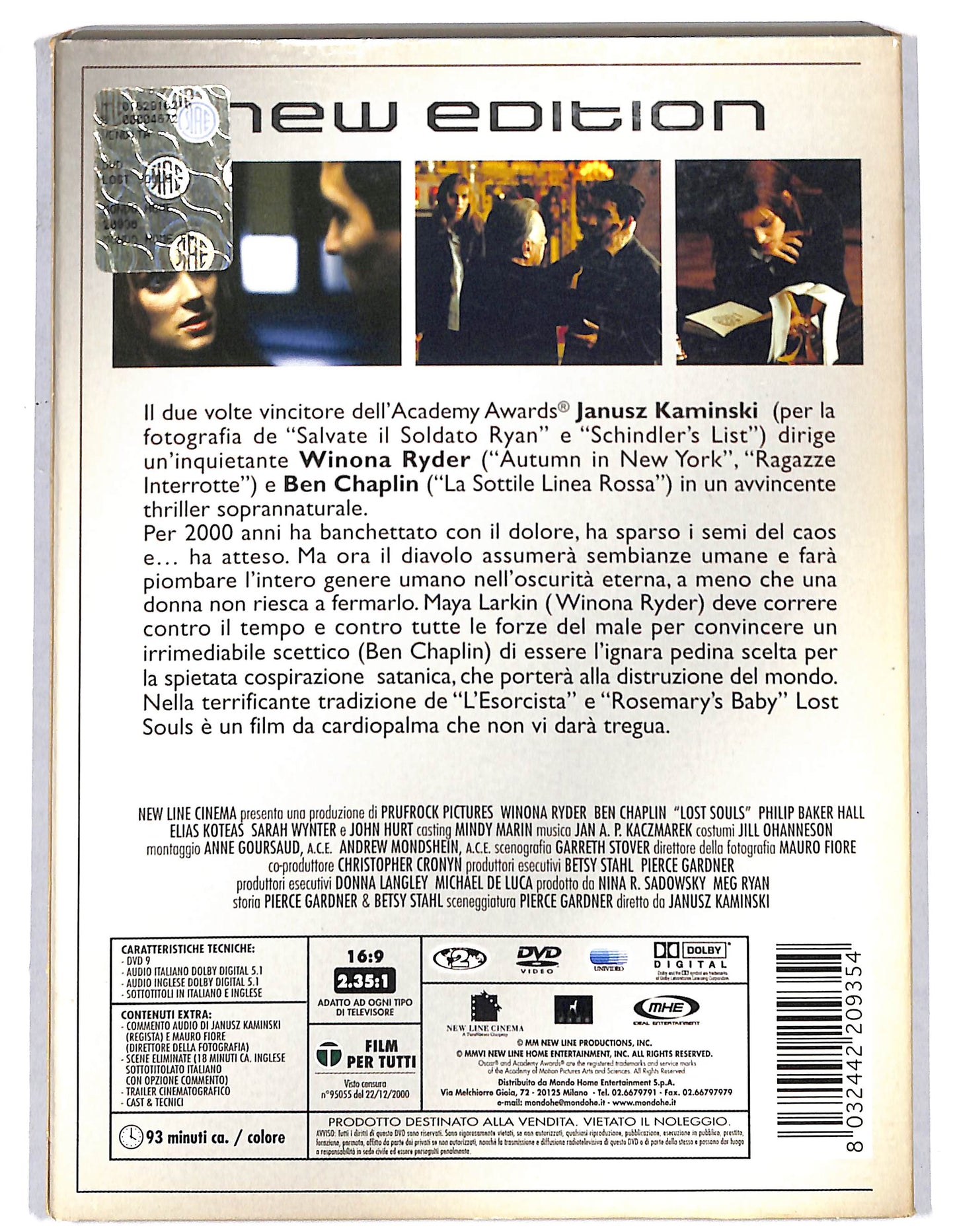 EBOND Lost Souls Slipcase DVD SLIM D734915