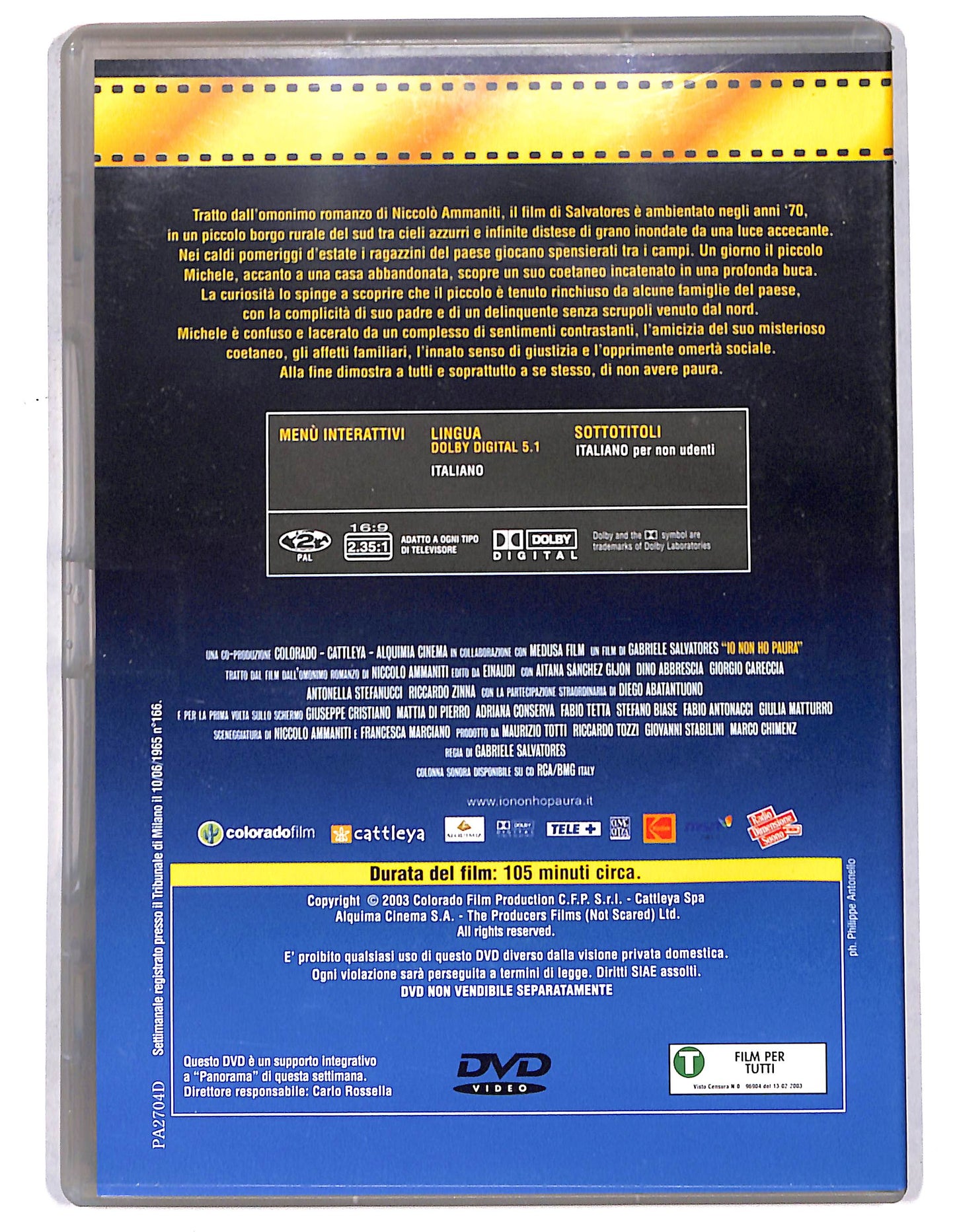 EBOND Io non ho paura EDITORIALE DVD D734940