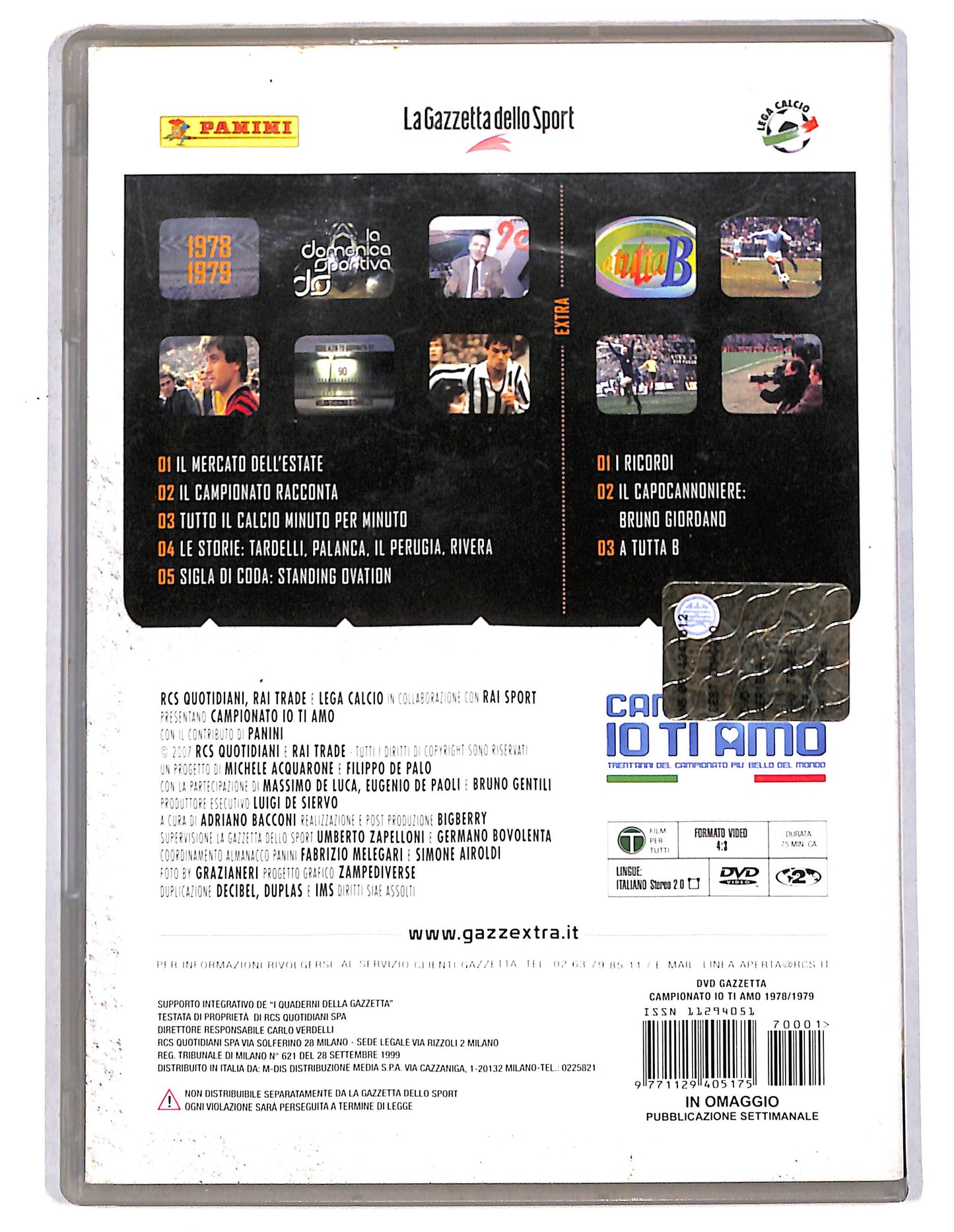 EBOND Campionato io ti amo Vol.1 - 1978-1979 NO SLIPCASE EDITORIALE DVD SLIM D734946