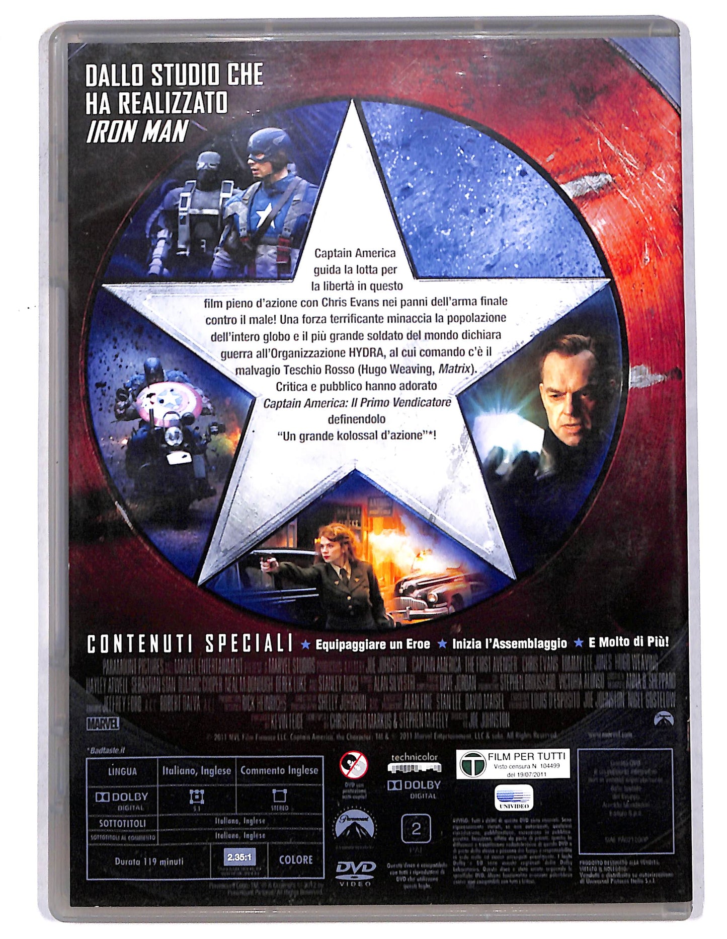 EBOND Captain America - Il primo Vendicatore EDITORIALE DVD D735201