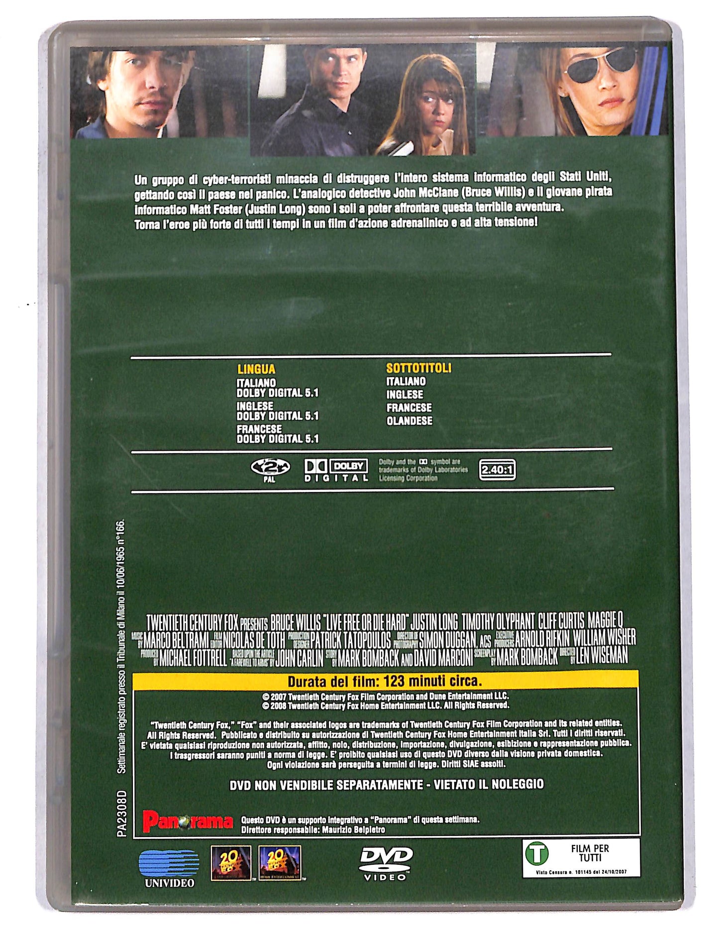 EBOND Die Hard - Vivere o morire EDITORIALE DVD D735212