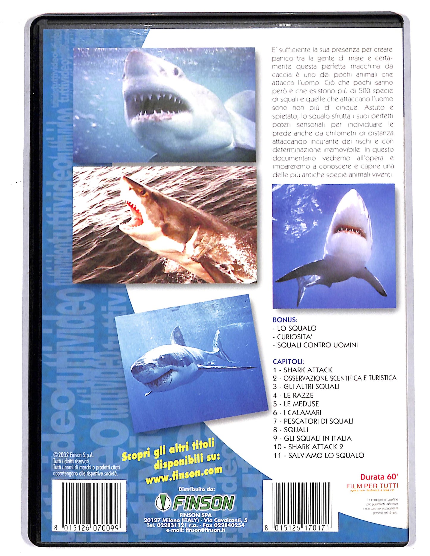 EBOND Squali il terrori dei mari FINSON EDITORIALE DVD D735242