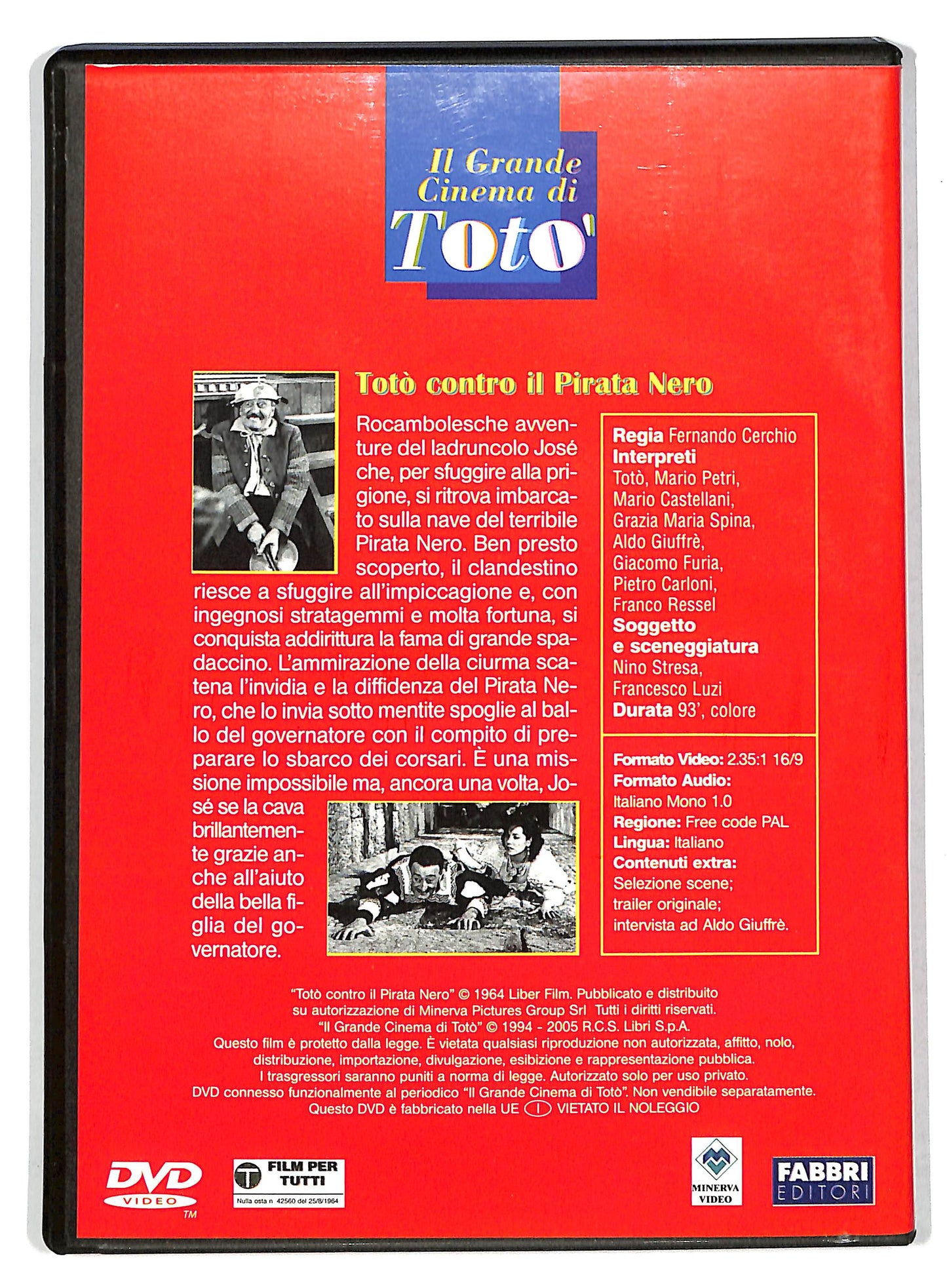 EBOND Toto contro il pirata nero EDITORIALE DVD D735407