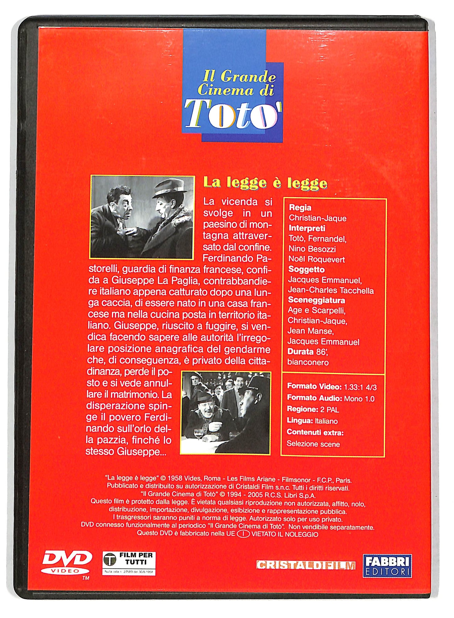 EBOND La legge e legge EDITORIALE DVD D735418