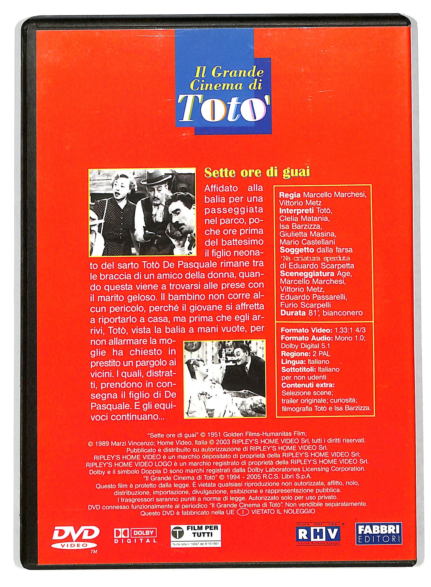 EBOND Sette ore di guai EDITORIALE DVD D735439