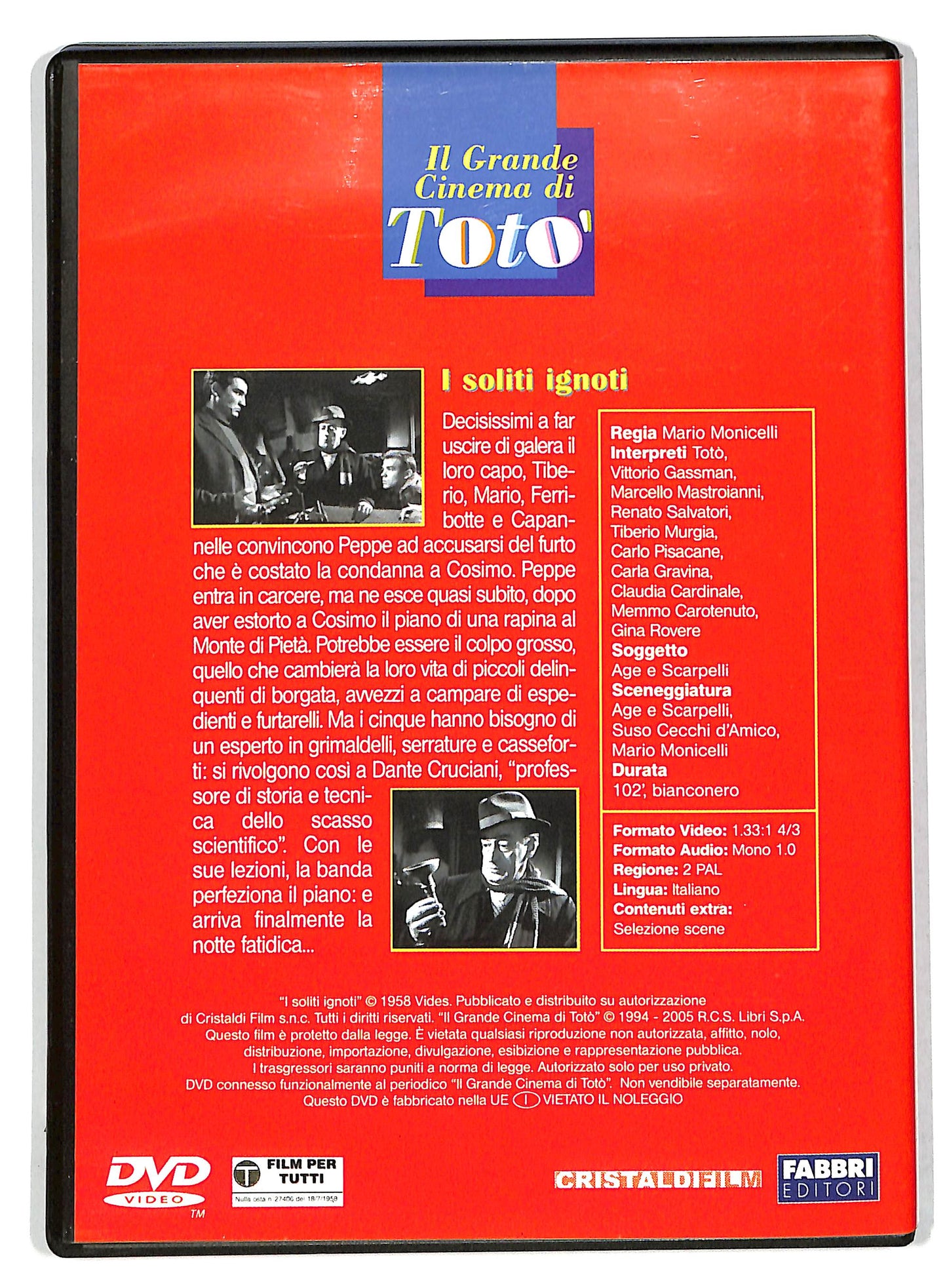 EBOND I soliti ignoti EDITORIALE DVD D735442