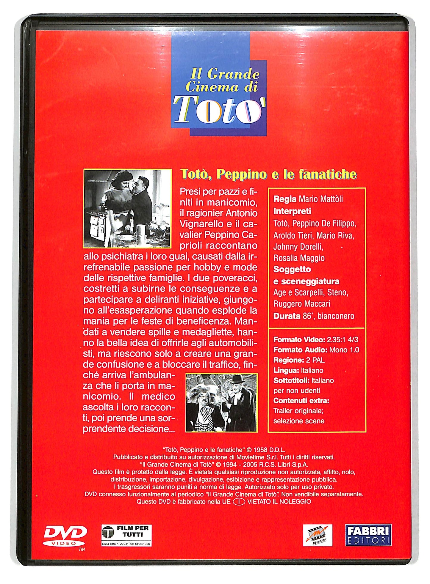 EBOND Toto - Toto, Peppino e le fanatiche EDITORIALE DVD D735447