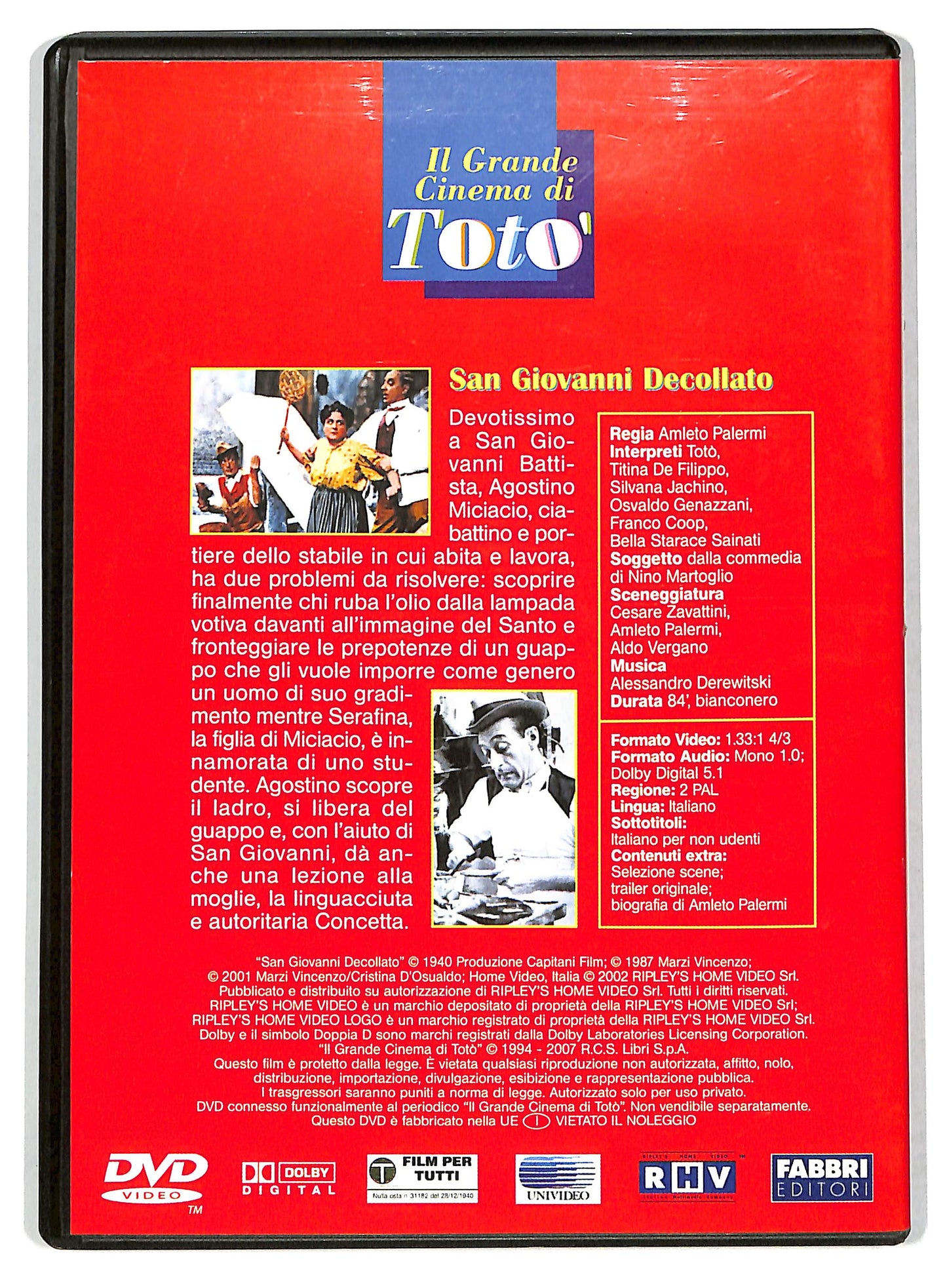 EBOND San Giovanni decollato EDITORIALE DVD D735506
