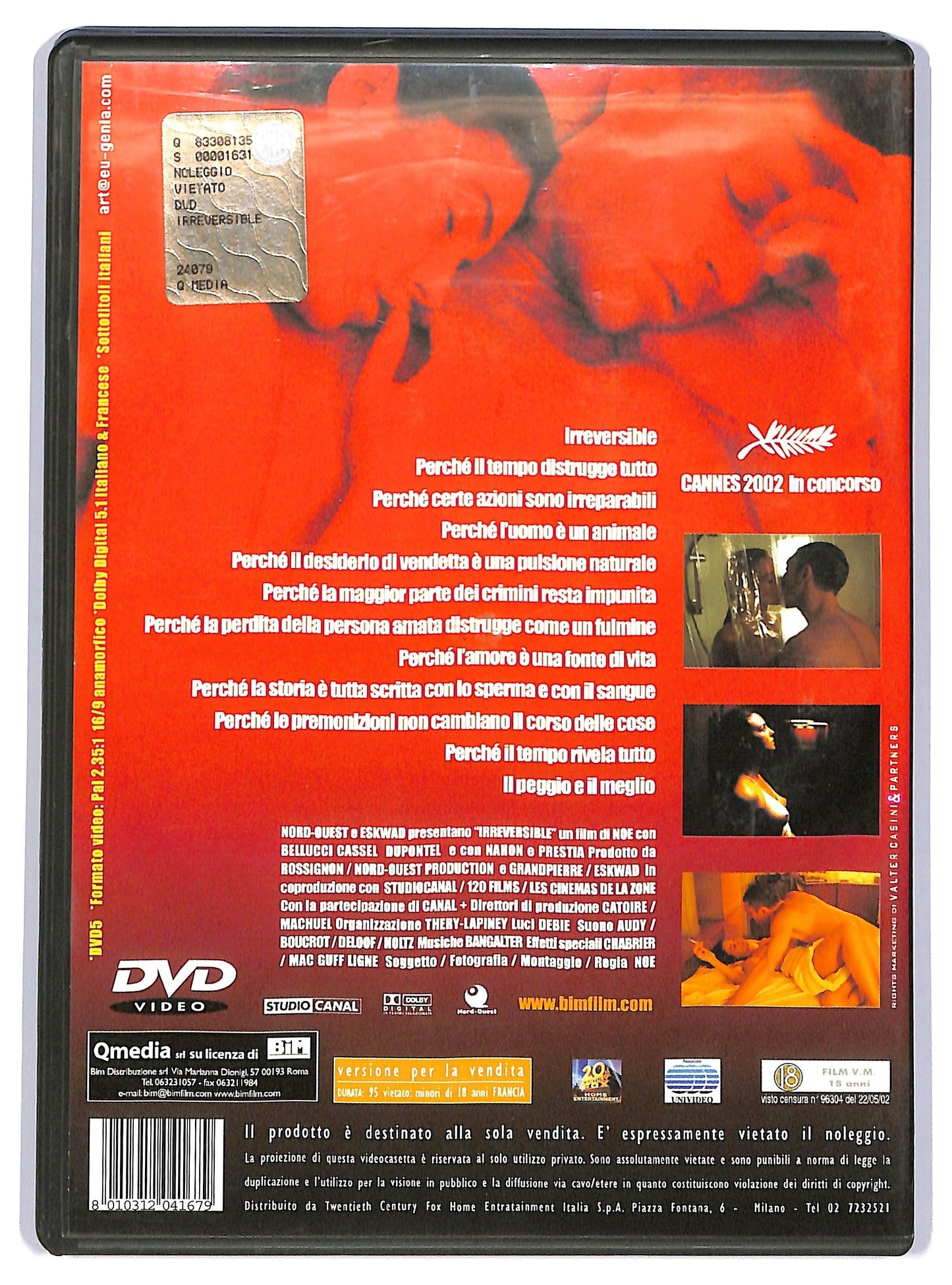 EBOND Irreversible DVD NOLEGGIO D735710