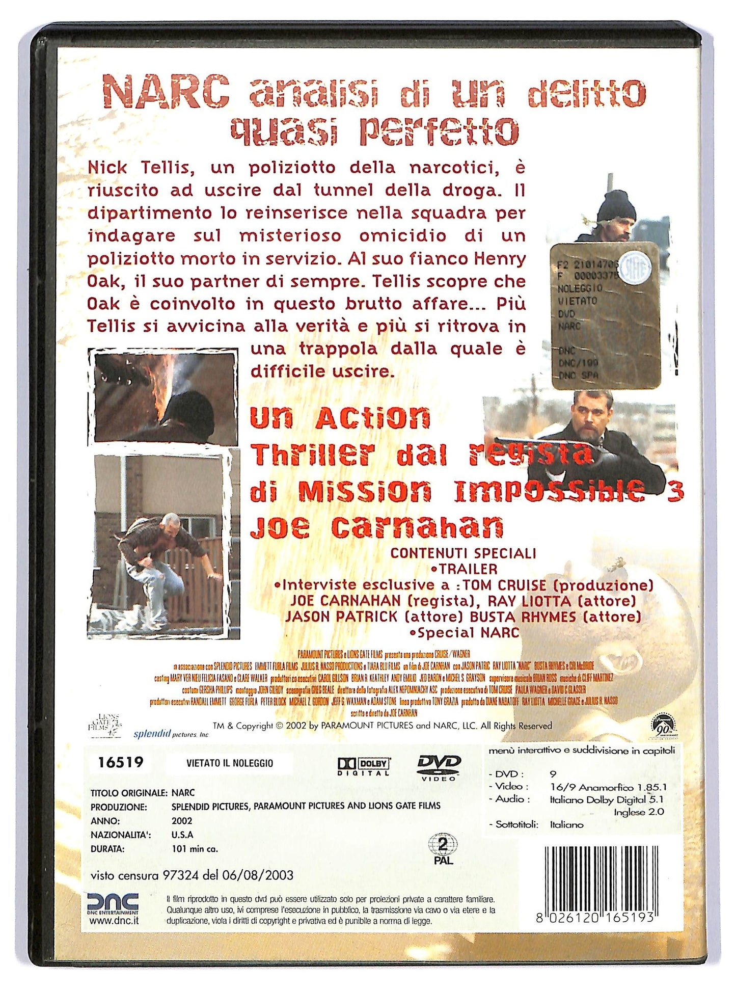 EBOND Narc - Analisi di un delitto DVD D735750