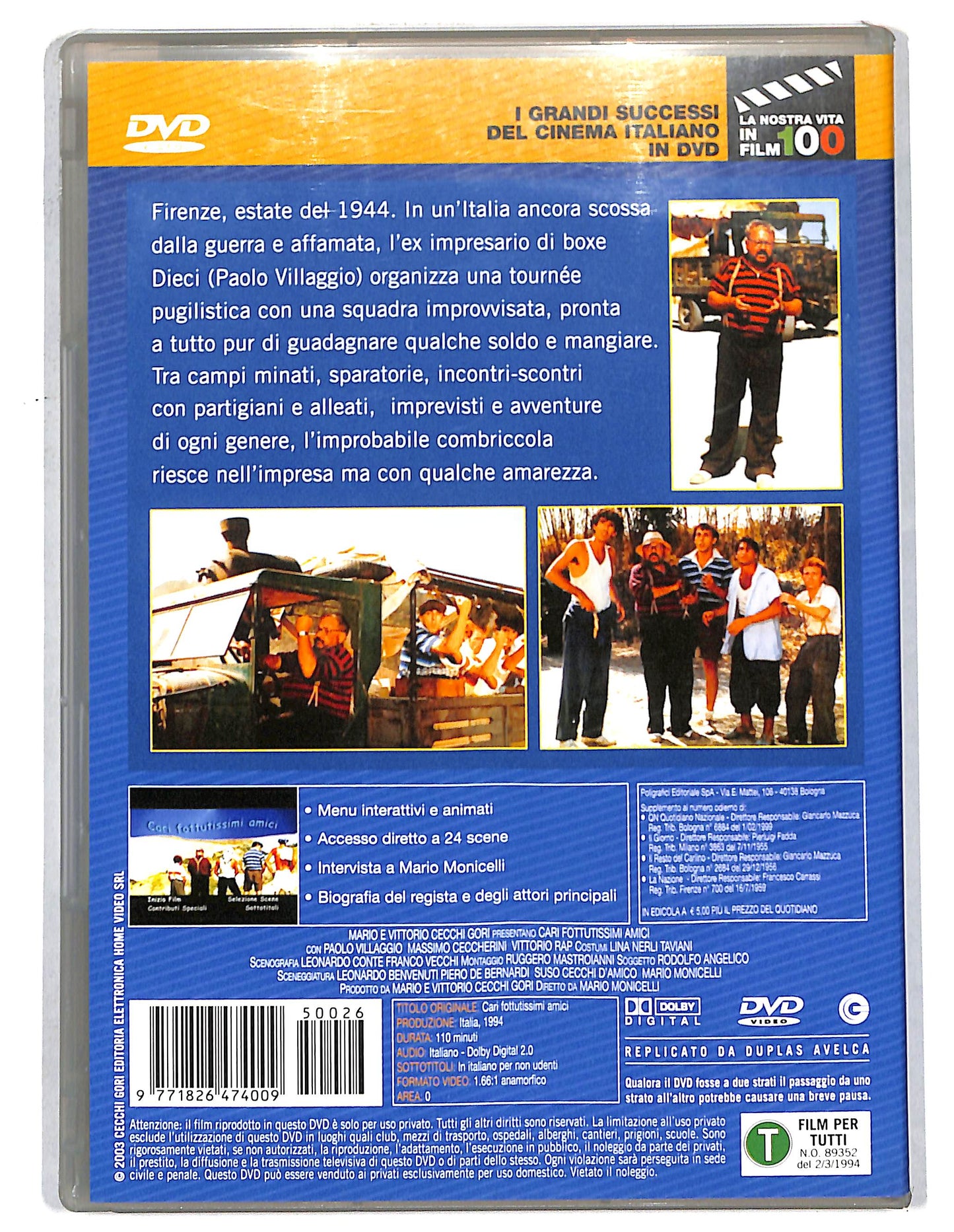 EBOND Cari fottutissimi amici EDITORIALE DVD D735835