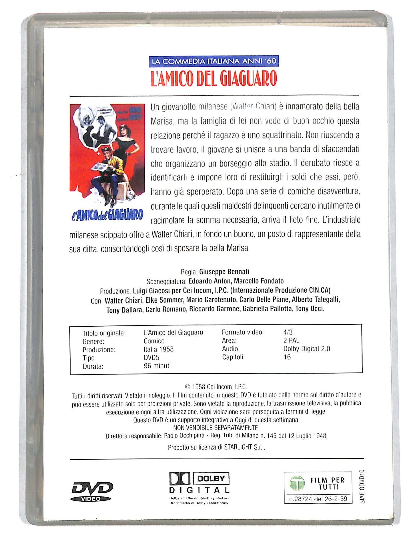 EBOND L'amico del giaguaro EDITORIALE DVD D735837