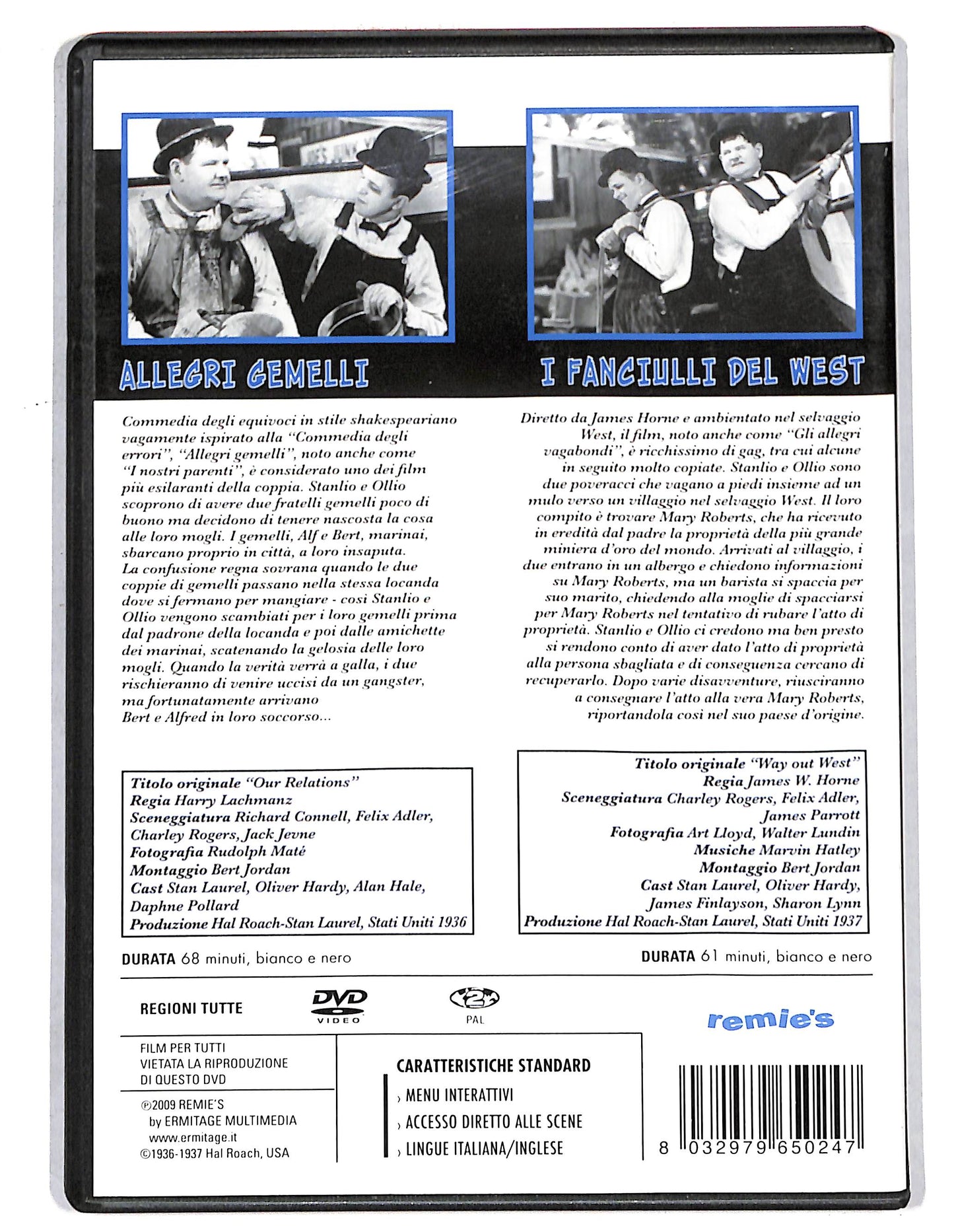 EBOND i Film Sonori De Laurel e Hardy Stanlio & Ollio DVD D735945