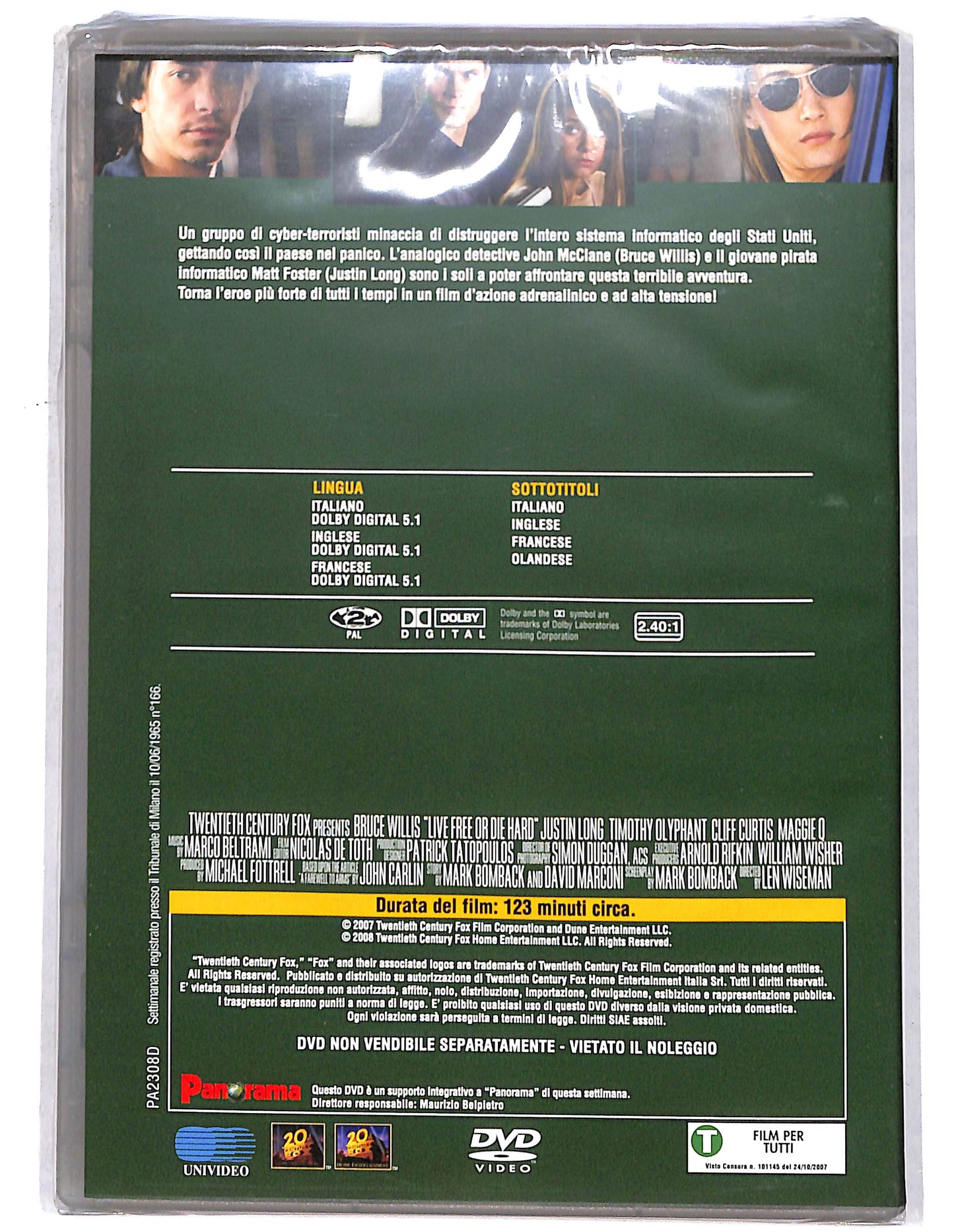 EBOND Die Hard - Vivere o morire EDITORIALE DVD D736054