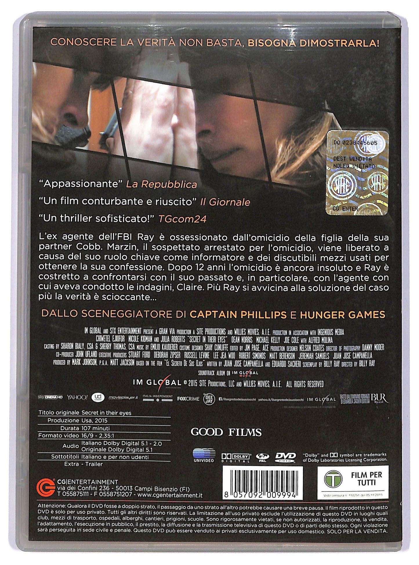 EBOND Il Segreto Dei Suoi Occhi DVD D736431