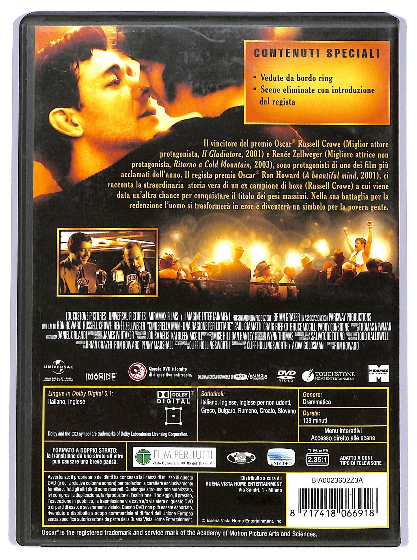 EBOND Cinderella Man DVD Ex Noleggio D736538
