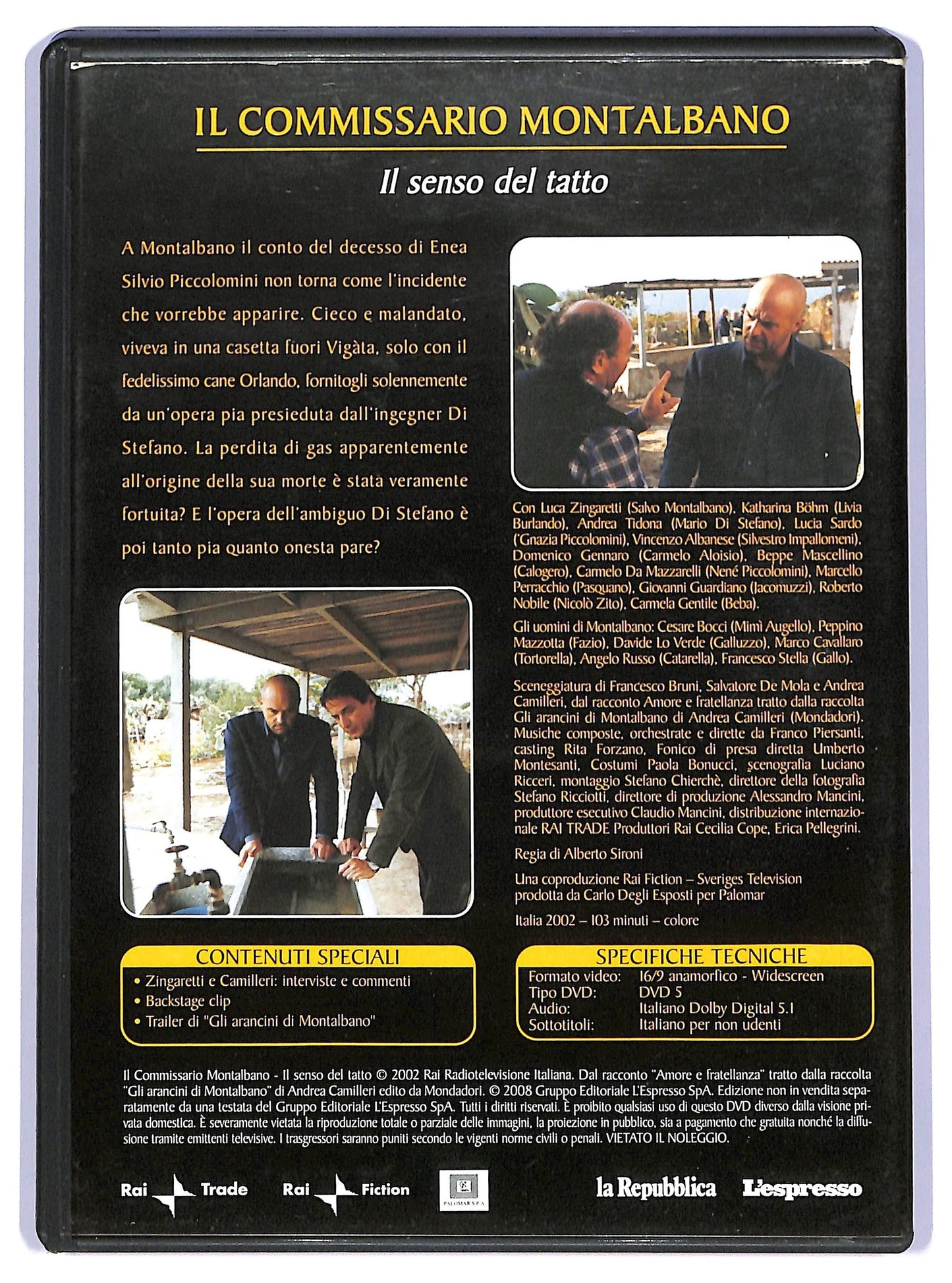 EBOND Il Senso Del Tatto Il Commissario Montalbano Vol.7 EDITORIALE DVD D736644