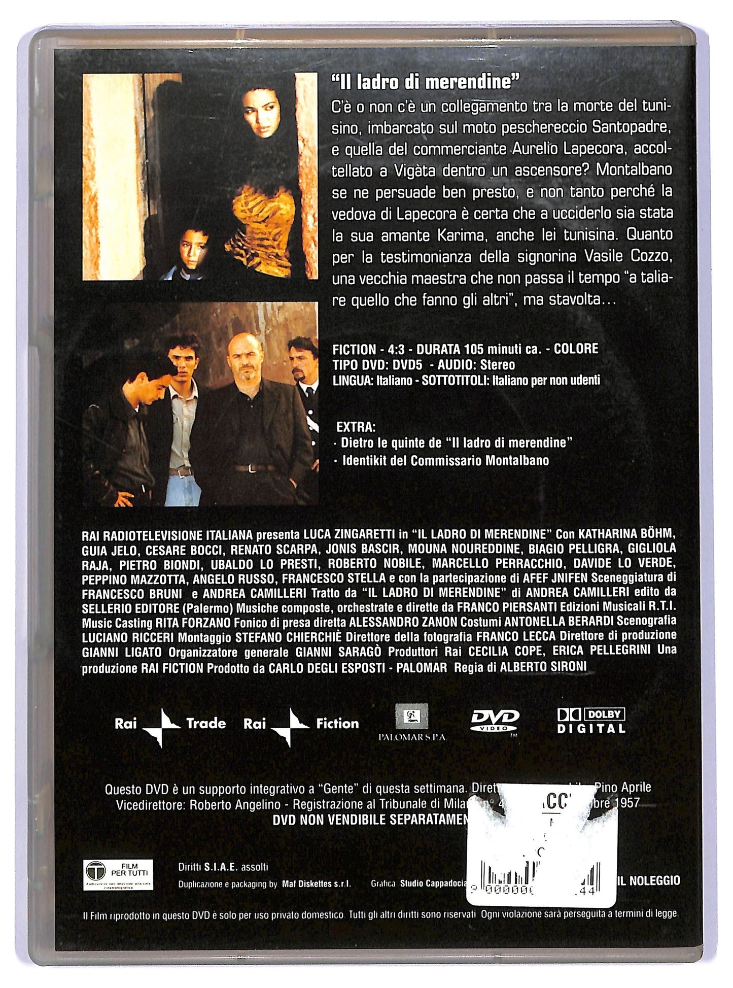 EBOND Il commissario Montalbano Il ladro di merendine vol.5 EDITORIALE DVD D736719
