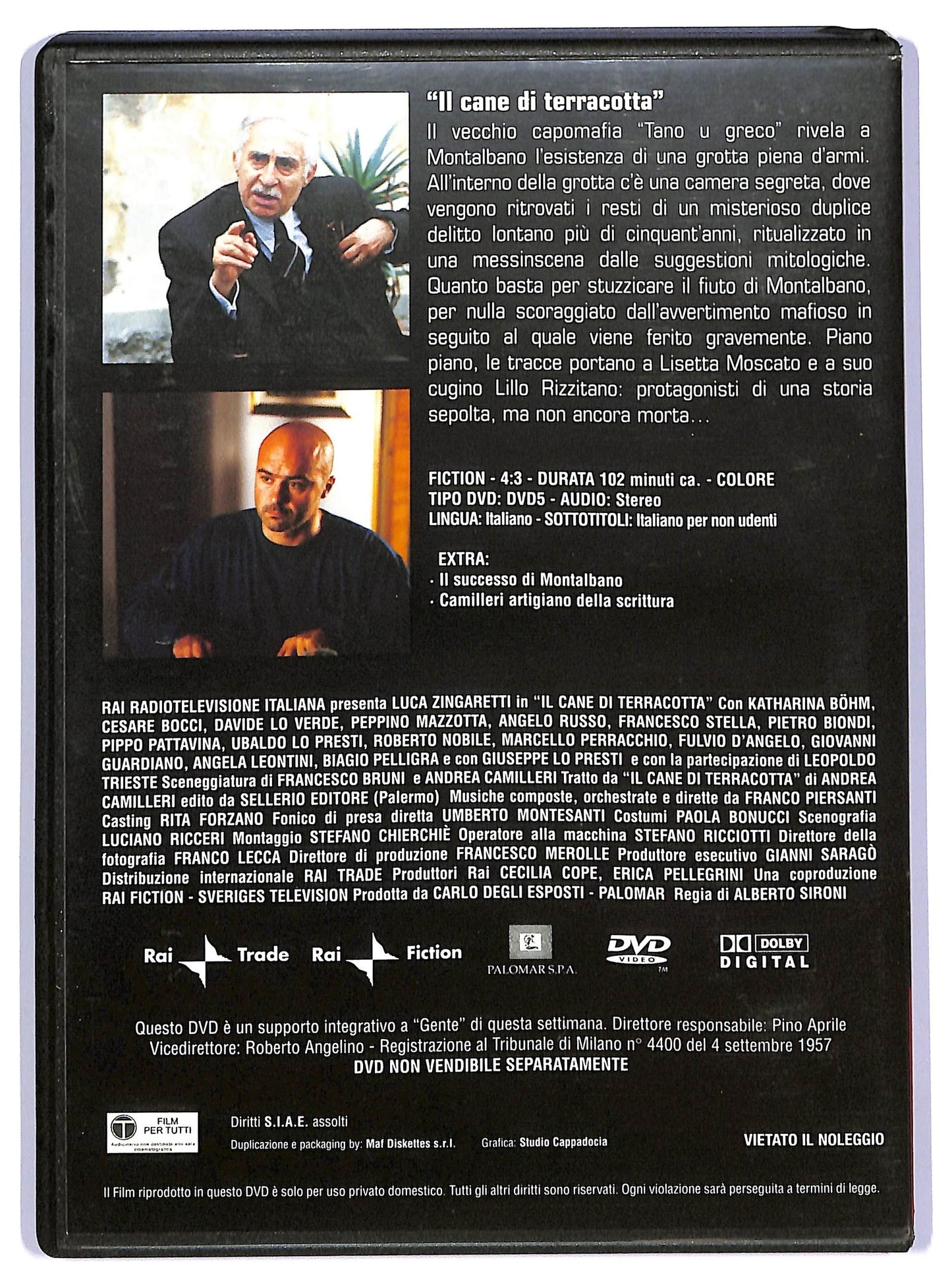 EBOND Commissario Montalbano Il cane di terracotta vol.8 EDITORIALE DVD D736735