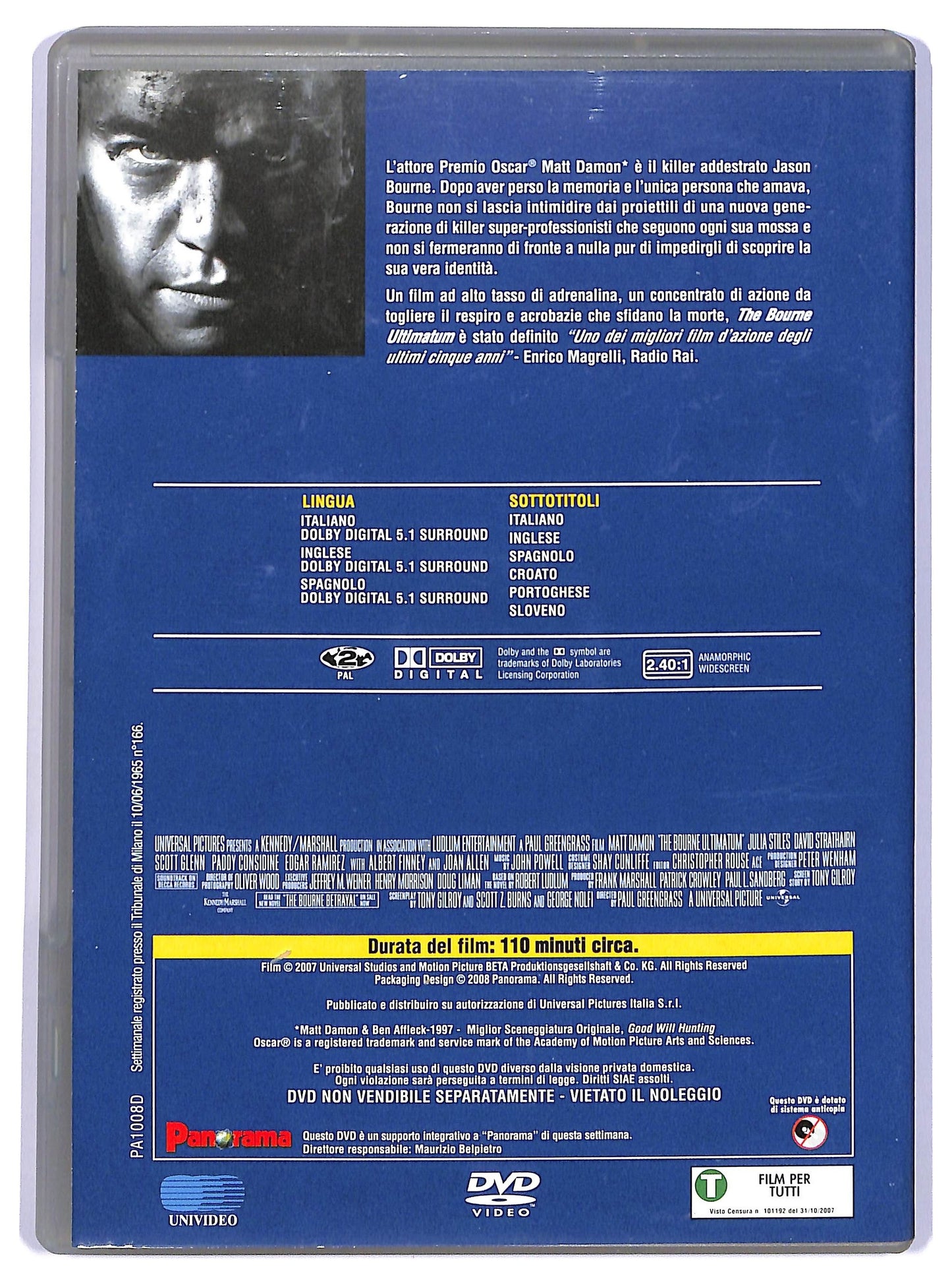 EBOND The Bourne Ultimatum EDITORIALE DVD D736862