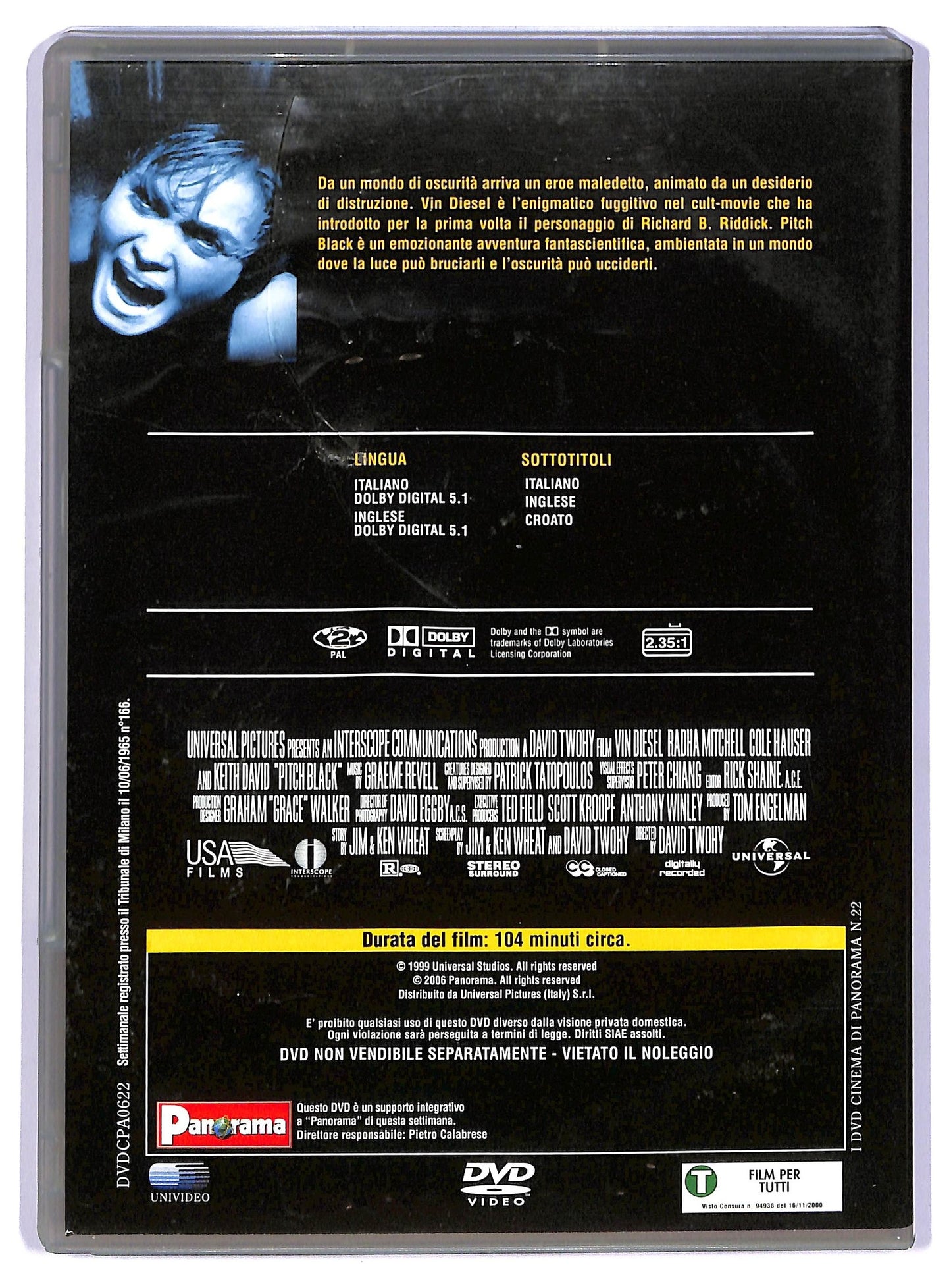 EBOND pitch black EDITORIALE DVD D736904