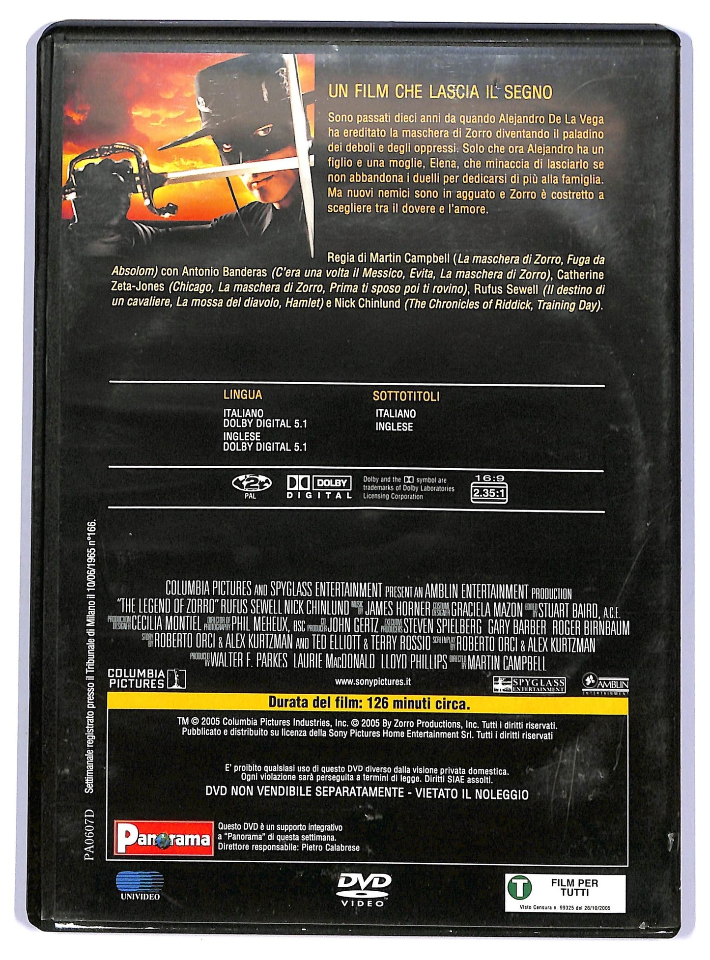 EBOND The Legend of Zorro EDITORIALE DVD D736912